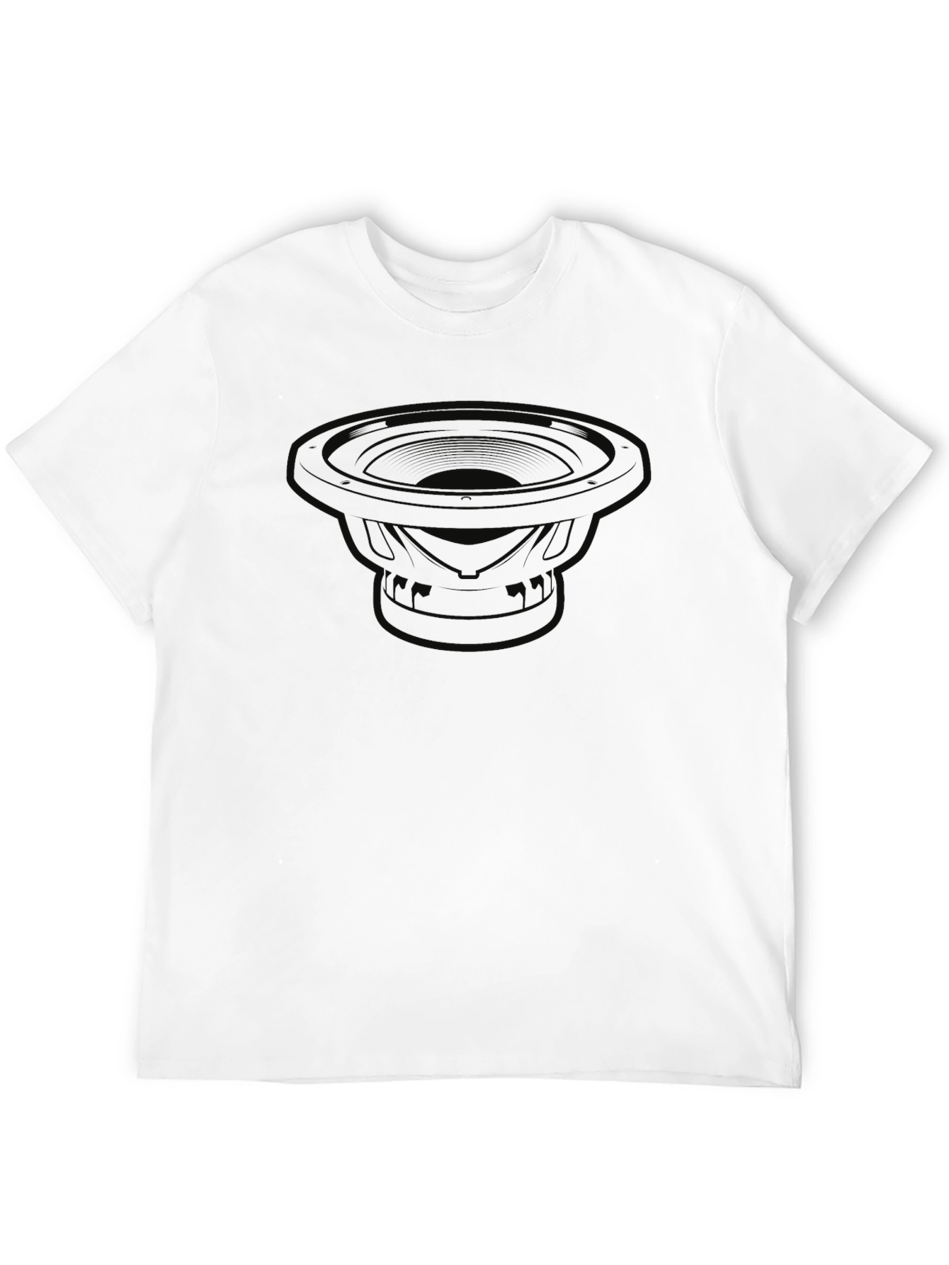 Black Black Speaker Graphic Tee - Bass Boost Style view 12