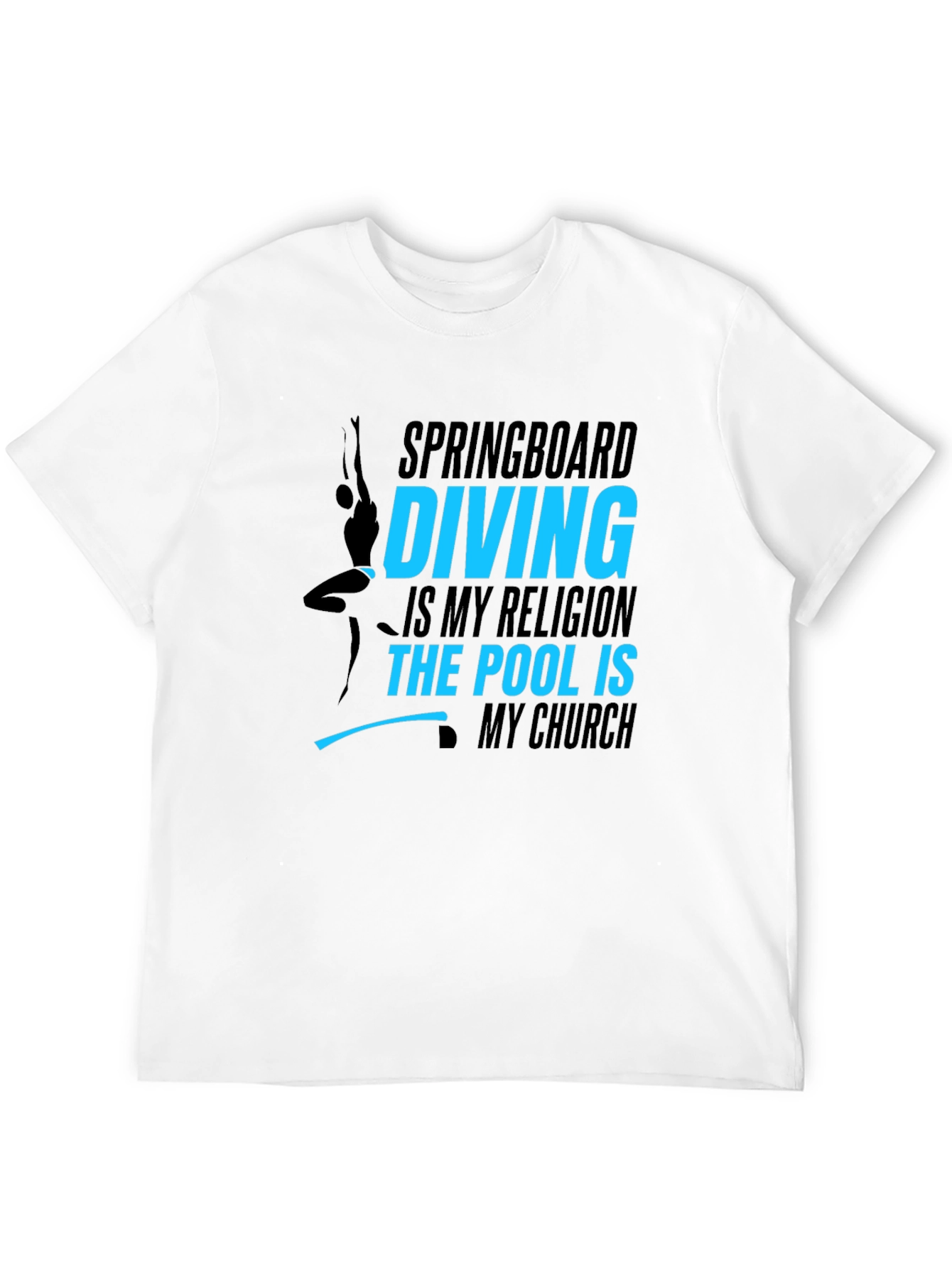 Black Diving Religion Black T-Shirt view 12