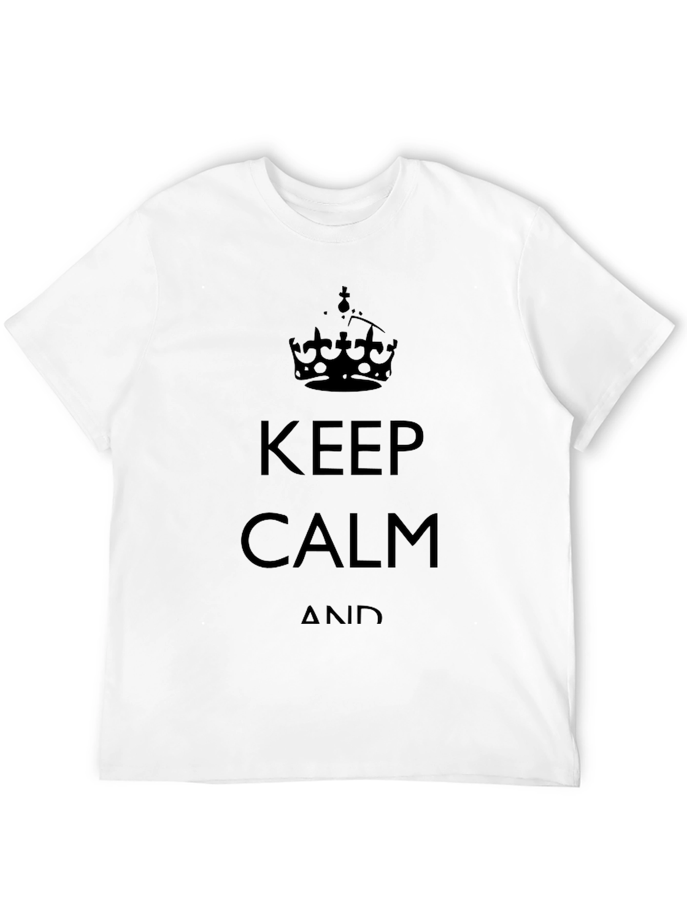 Black Keep Calm Graphic Tee - Classic Black T-Shirt view 12