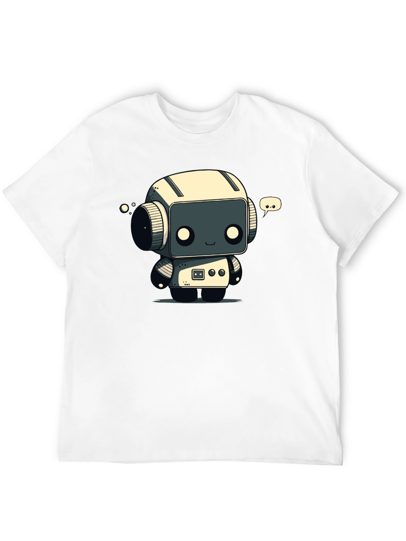 Black Robot T-Shirt - Black Graphic Tee view 12