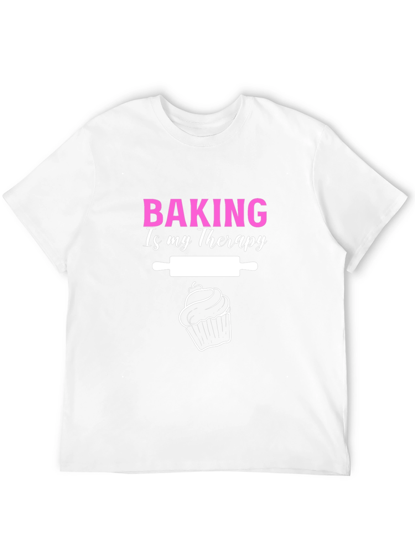 Black Baking is My Therapy T-Shirt - Unisex view 12