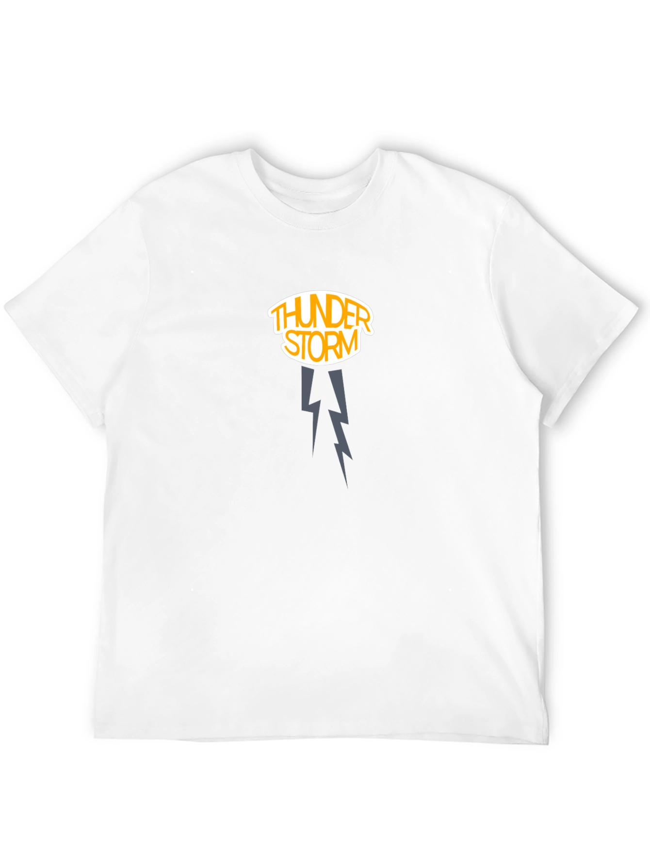 Black Thunderstorm Graphic Tee - Dark Cotton Shirt view 12