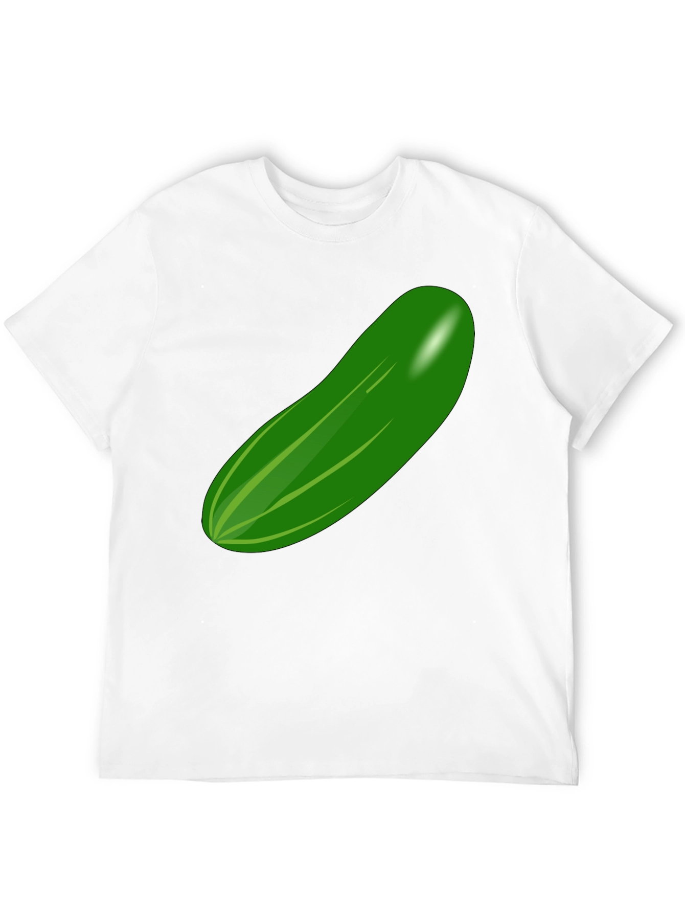 Black Cucumber Graphic T-Shirt - Quirky and Fun Design view 12