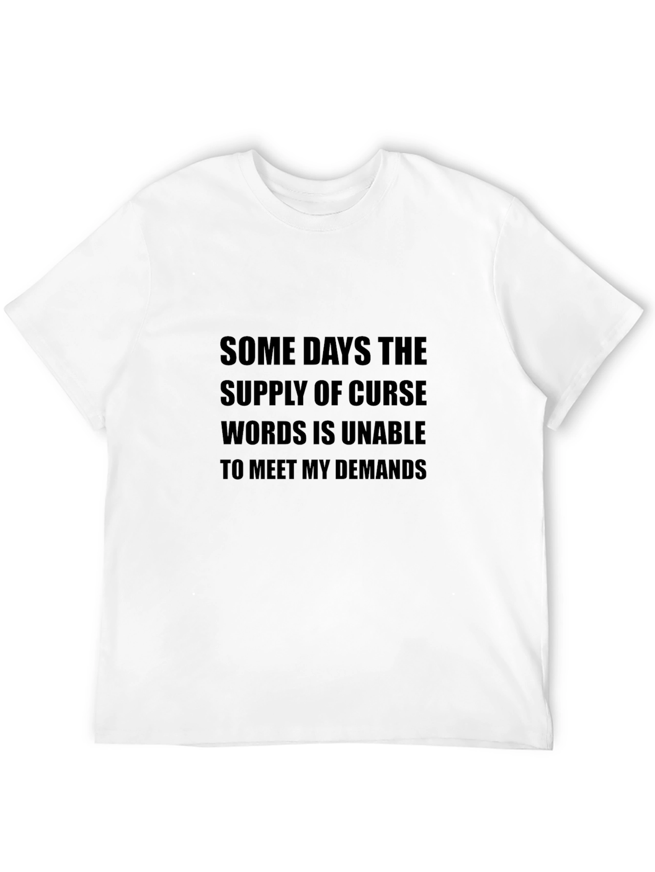 Black Funny Graphic Tee - Curse Words Demand view 12