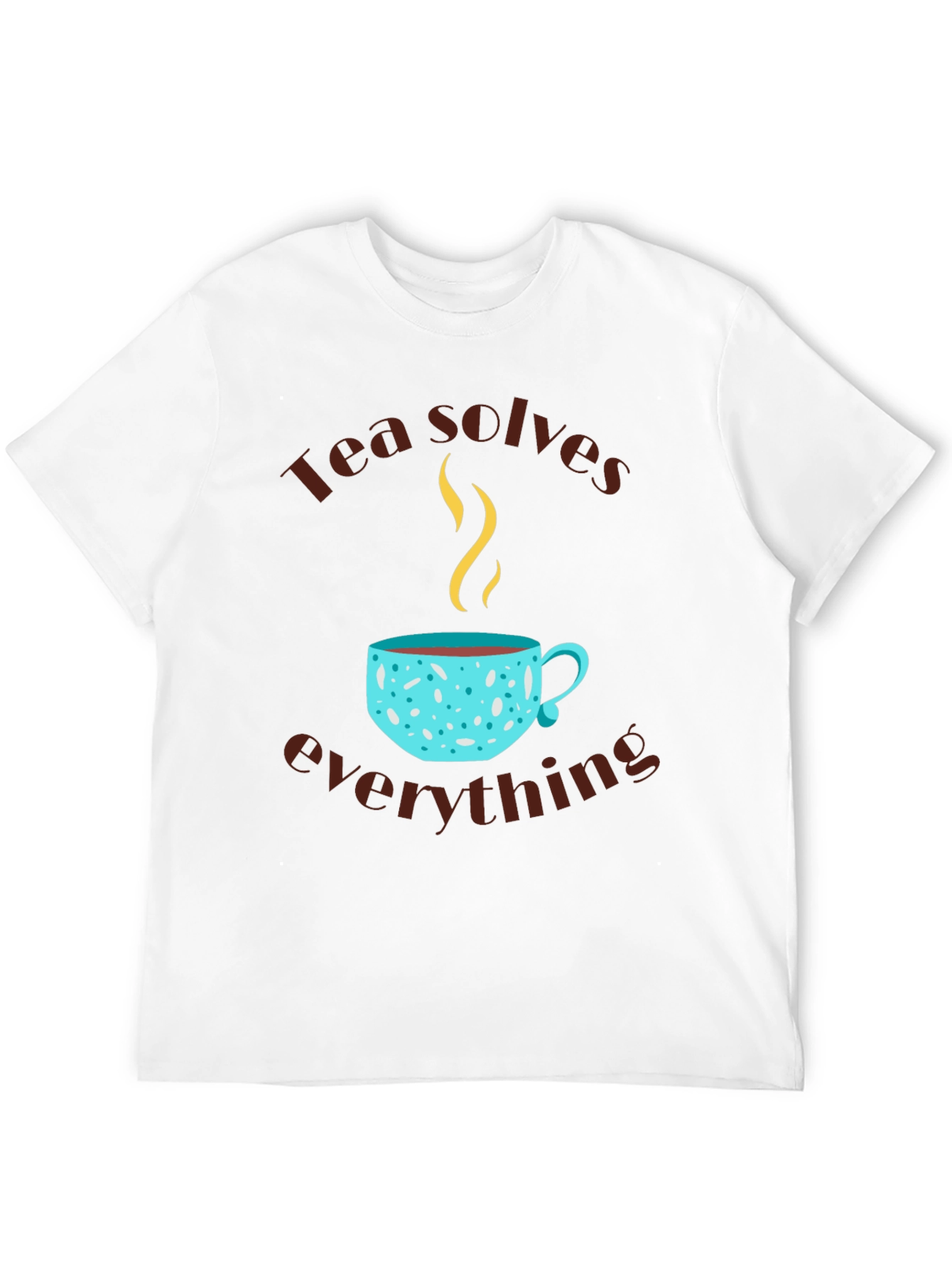 Black Tea Solves Everything Graphic T-Shirt view 12