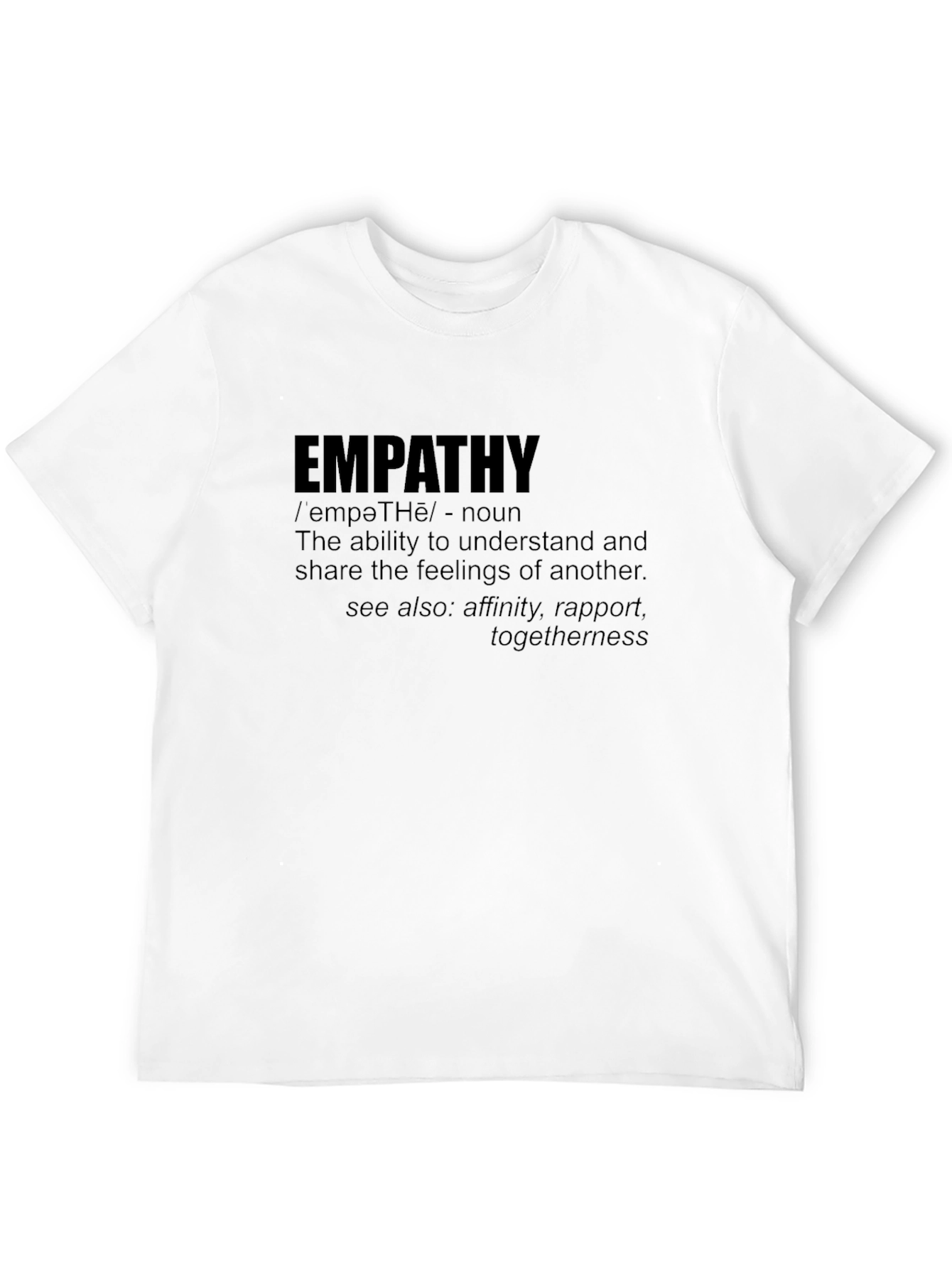 Black Empathy Definition T-Shirt - Understand & Share Feelings view 12