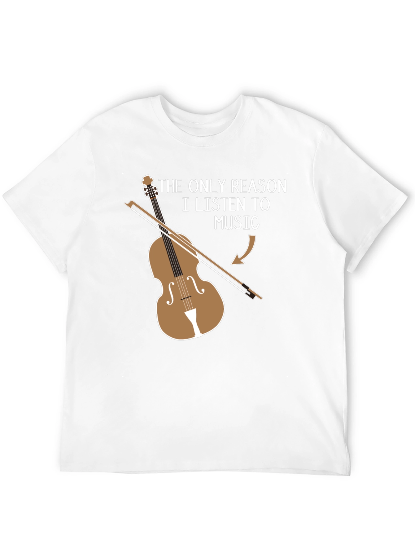 Black Musician's Humorous T-Shirt: Violinist's Reason to Listen view 12
