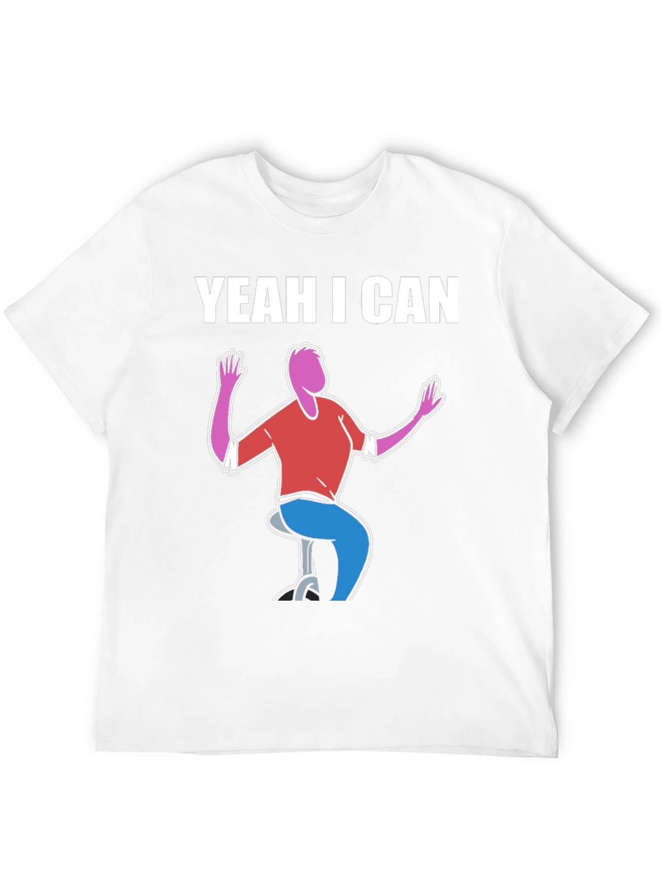 Black Yeah I Can Graphic Tee - Quirky Humor T-Shirt view 12