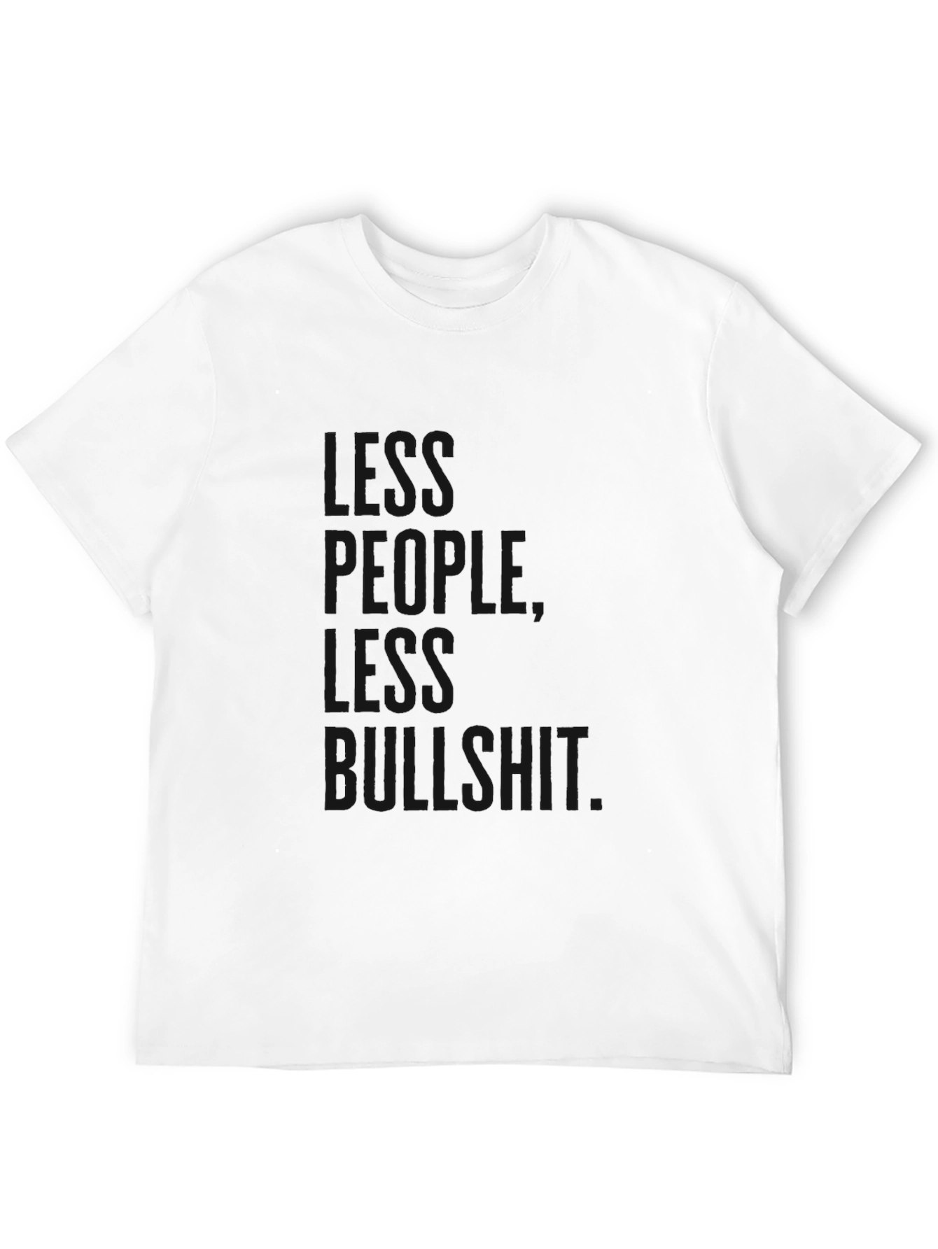 Black Black Graphic T-Shirt: People, Less Bullshit view 12