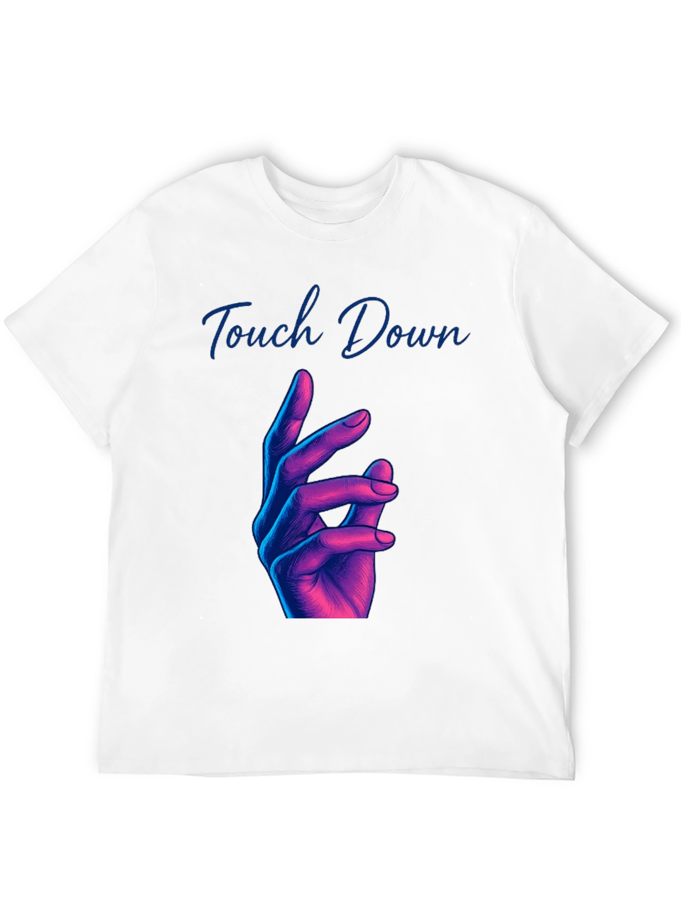 Black Touch Down Graphic Tee - Black Crew Neck view 12