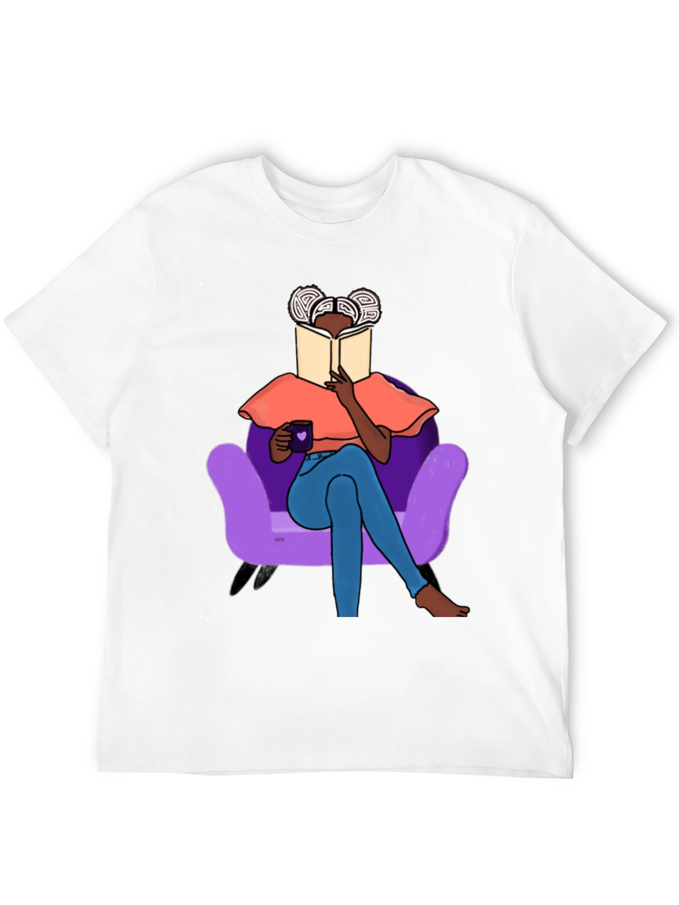 Black Cozy Reading T-Shirt - Book Lover's Tee view 12