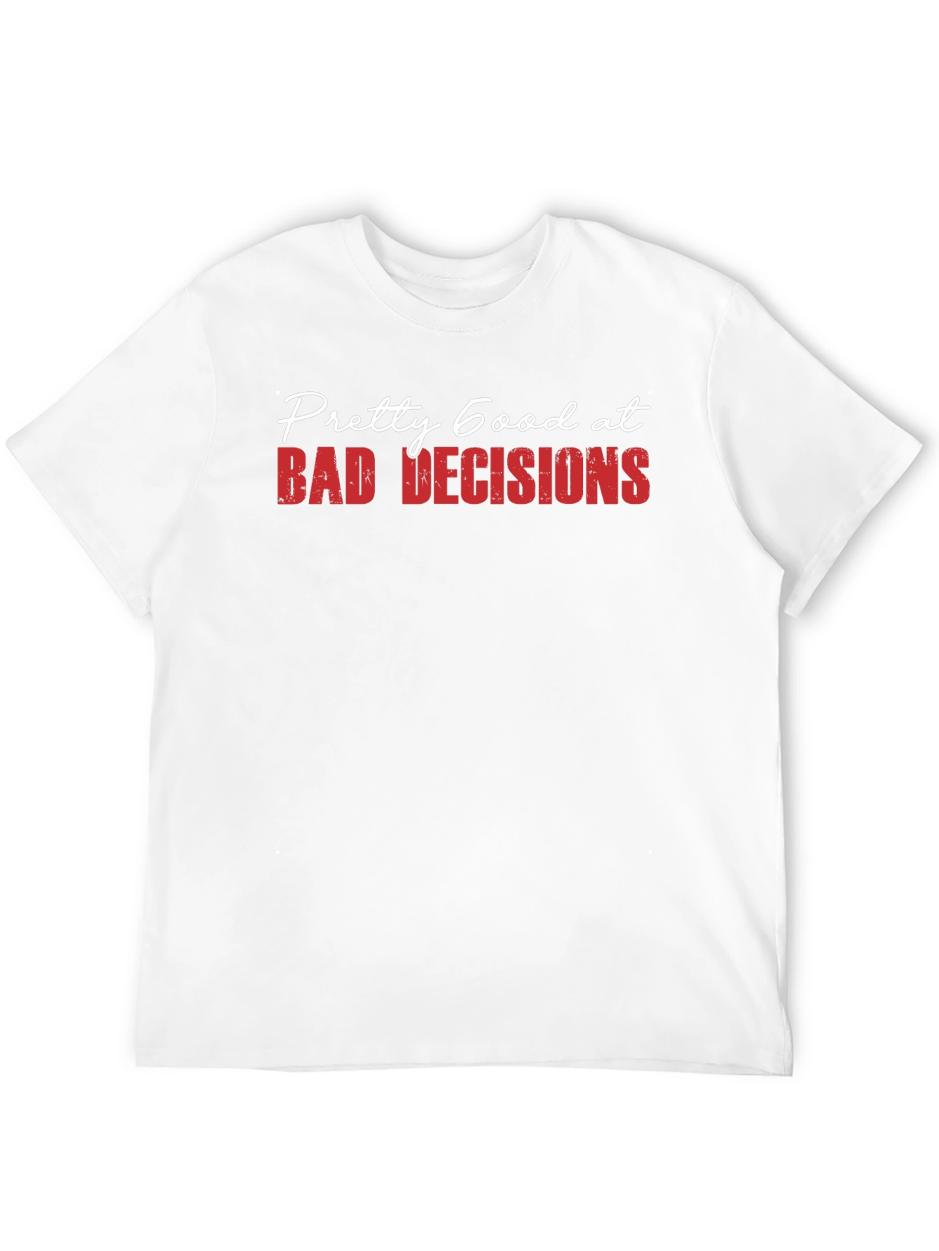 Black Bad Decisions Graphic T-Shirt - Funny Novelty Tee view 12