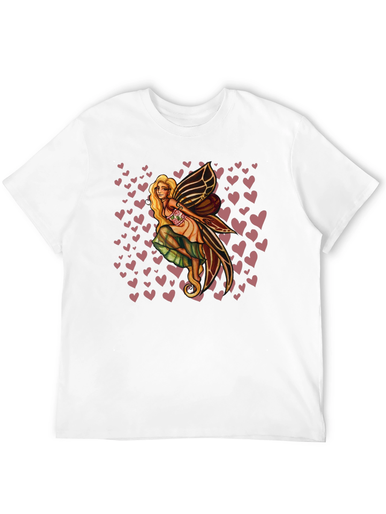 Black Fairy Heart Tee - Black Graphic T-Shirt view 12