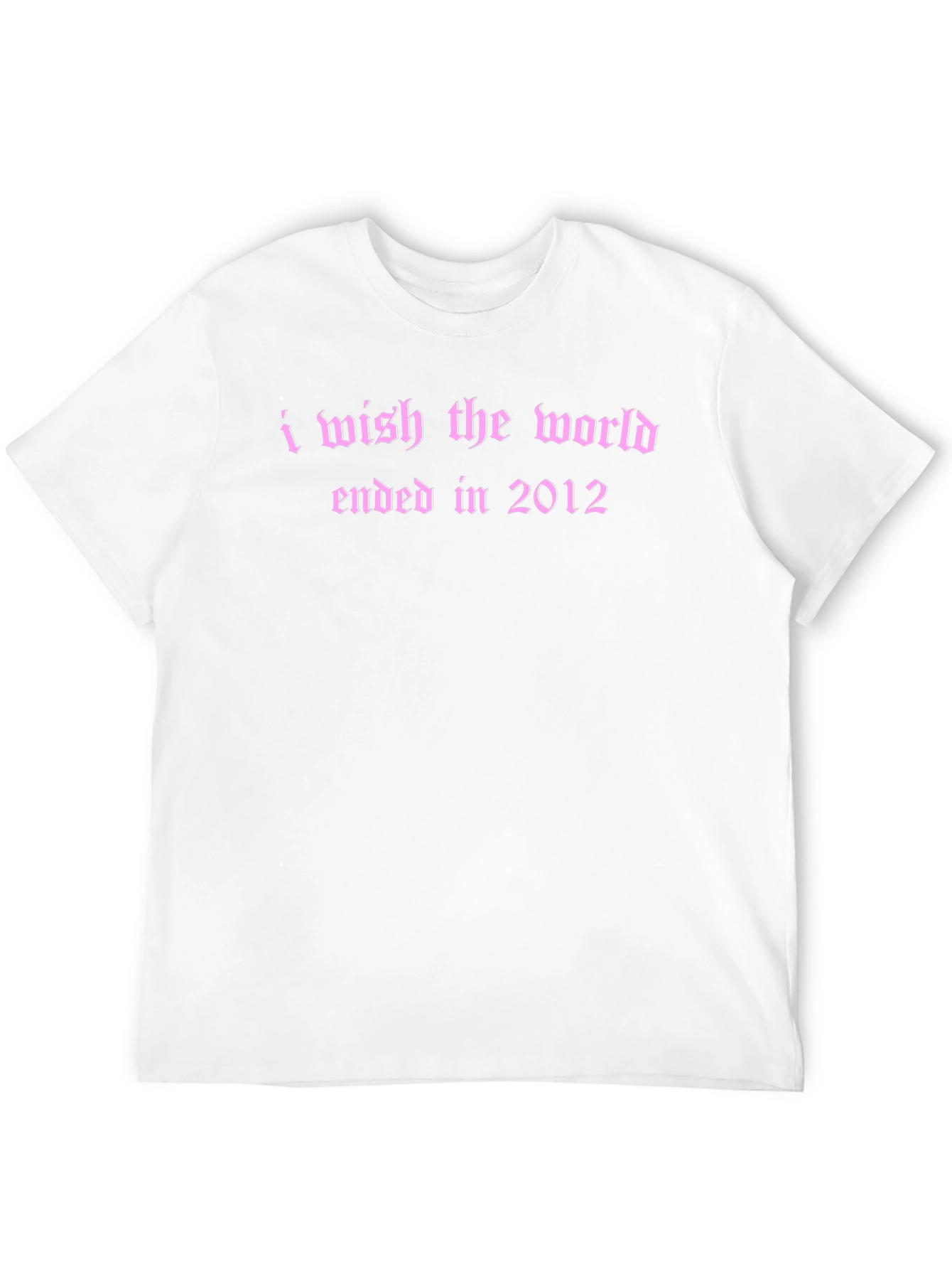 Black I Wish The World Ended T-Shirt view 12