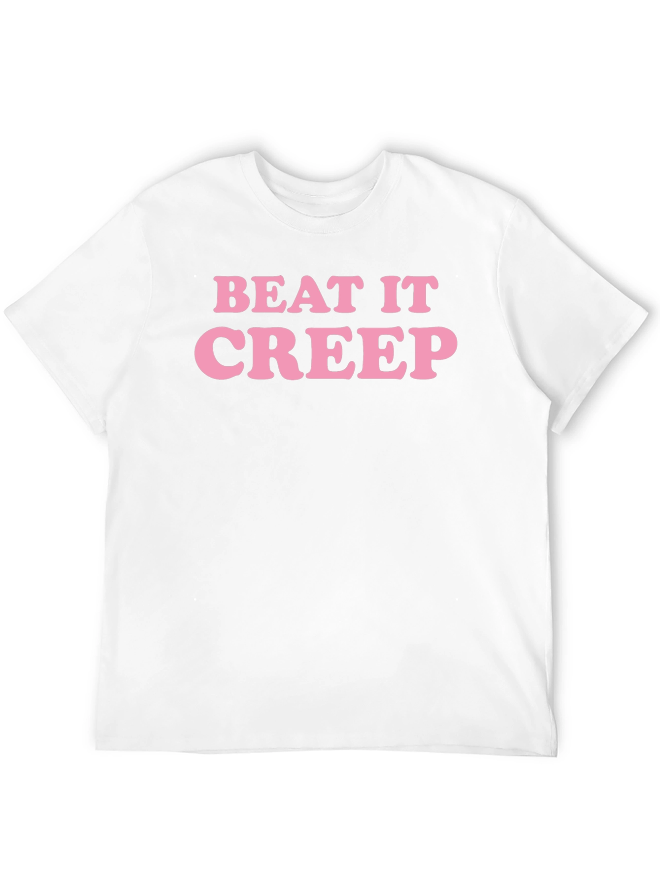 Black Beat It Creep Graphic Tee - Trendy Slogan T-Shirt view 12