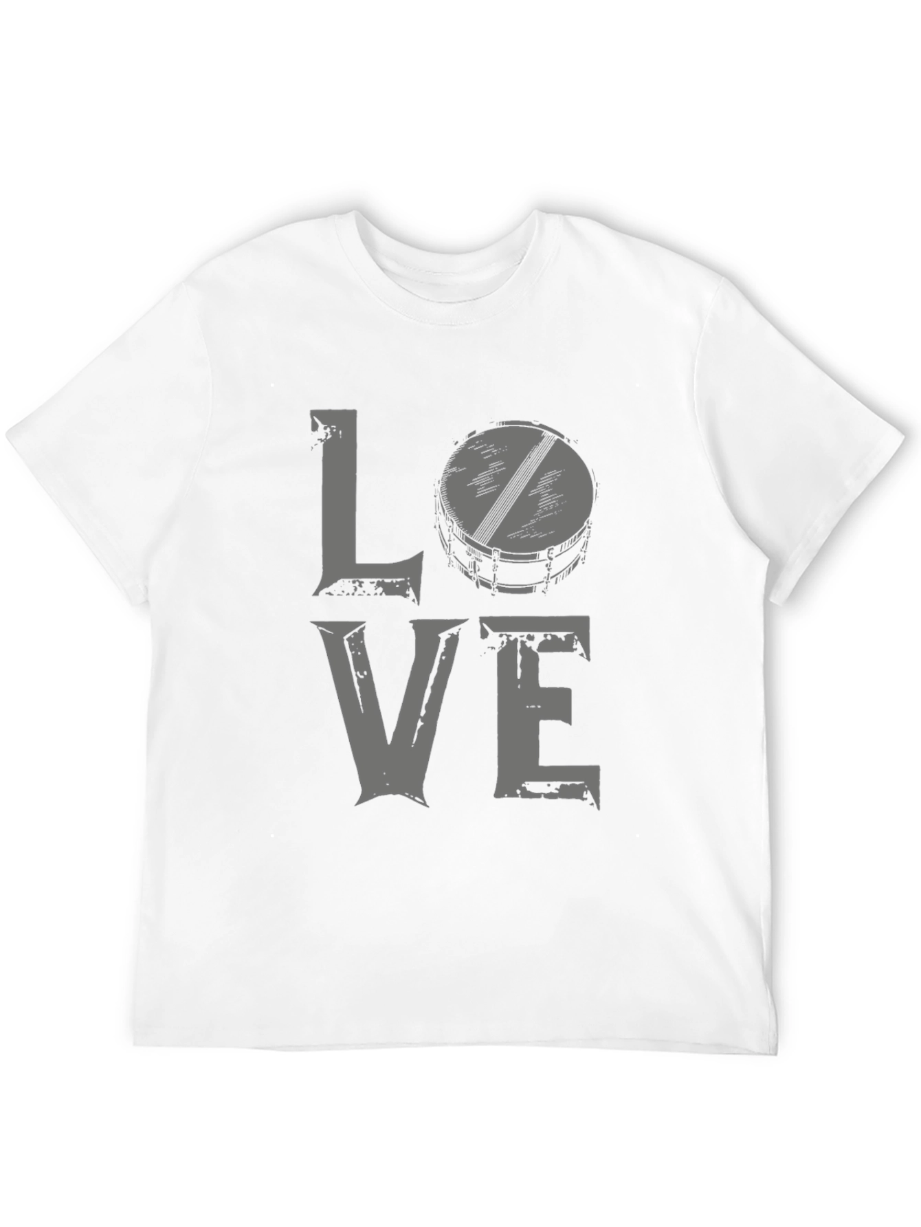 Black Love Drums Graphic Tee - Black Cotton Blend view 12