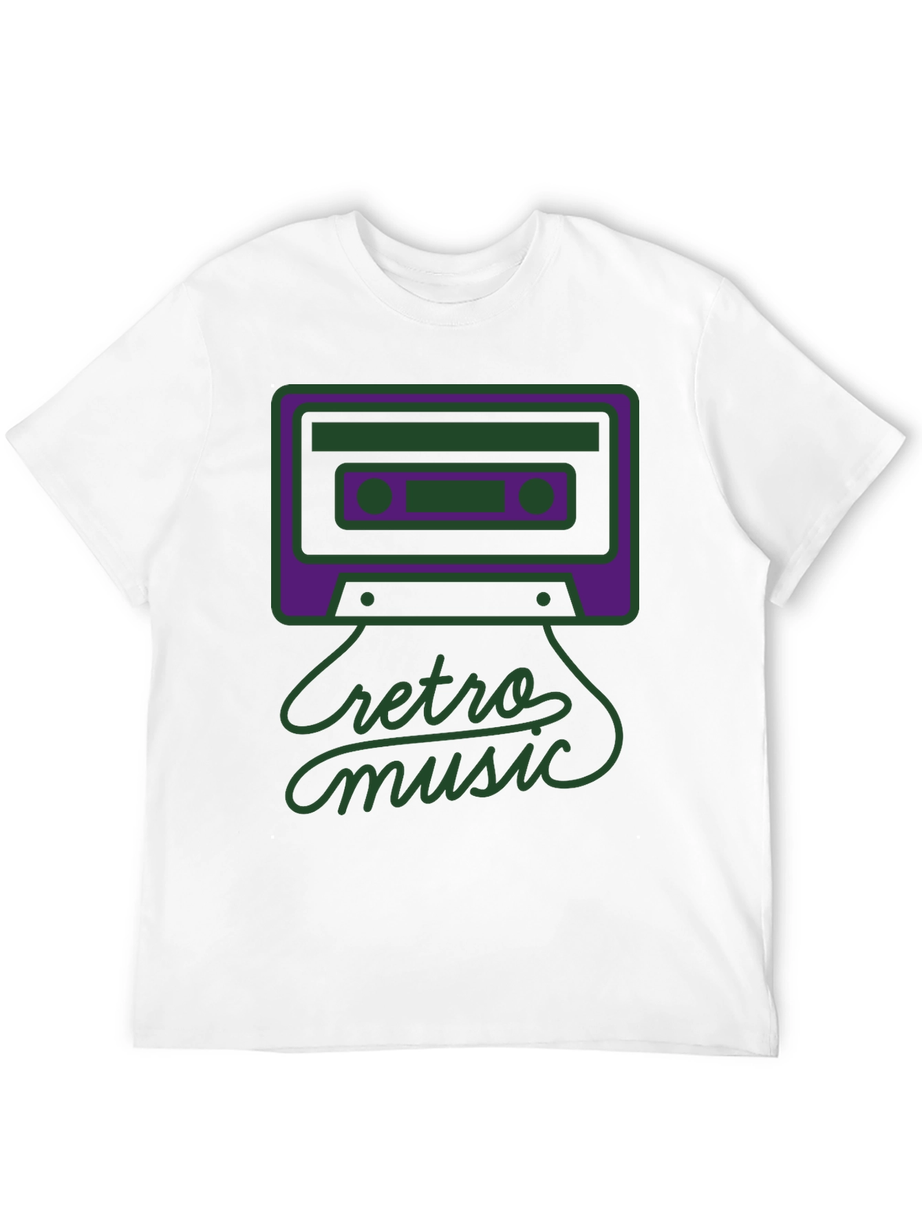 Black Retro Music Graphic Tee - Black view 12