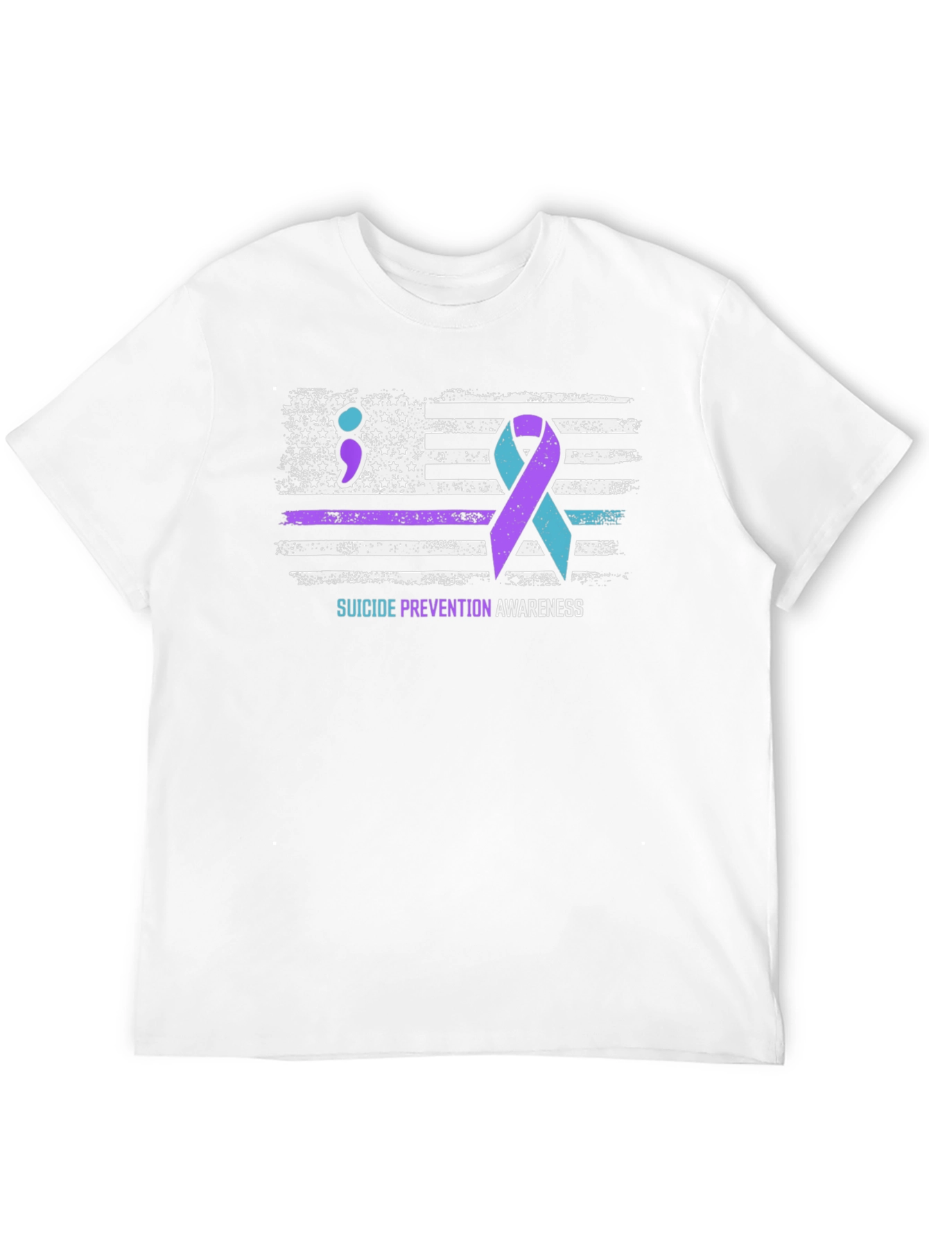 Black Suicide Prevention Awareness T-Shirt view 12