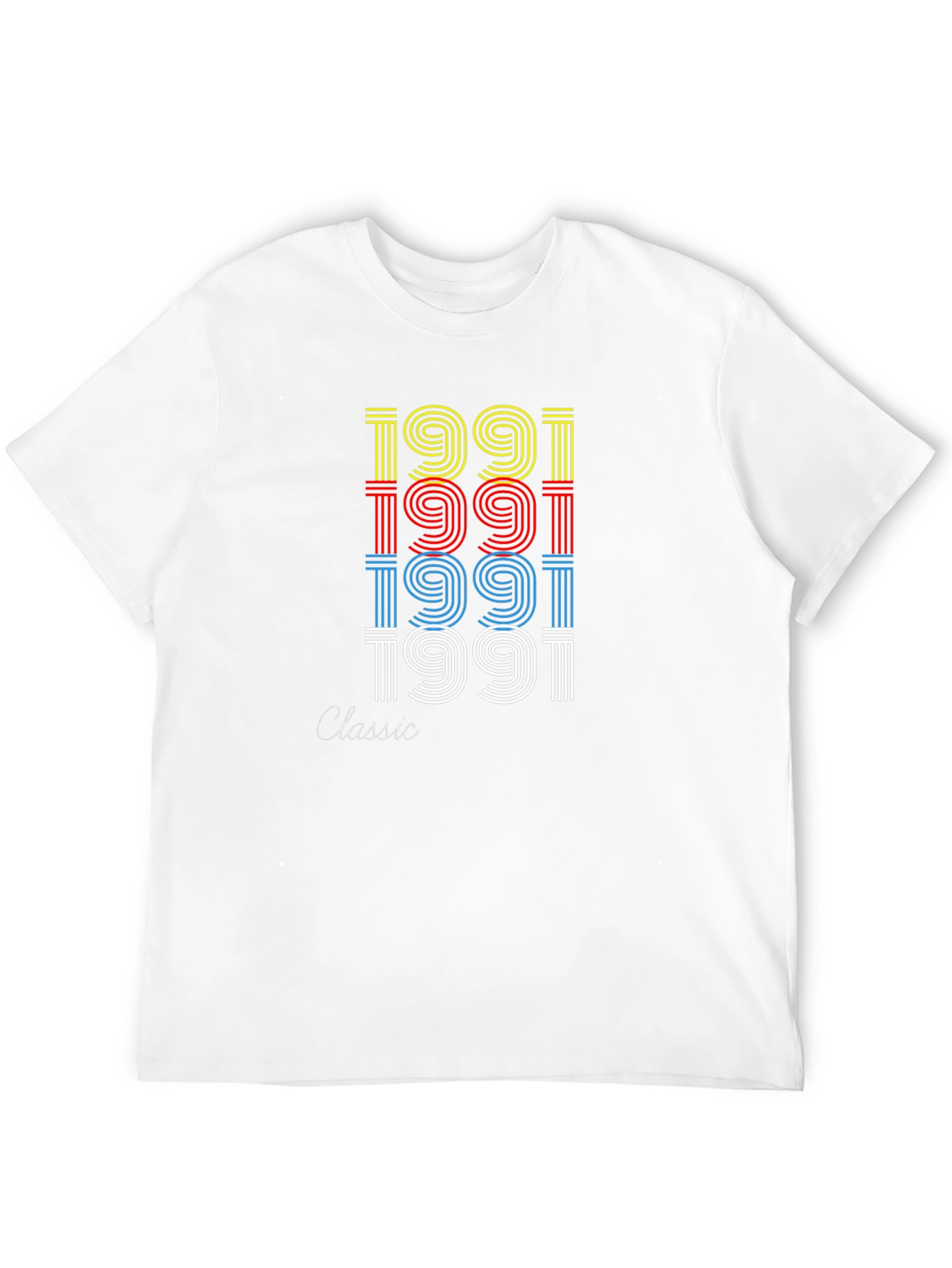 Black Retro 1991 Classic Graphic Tee view 12