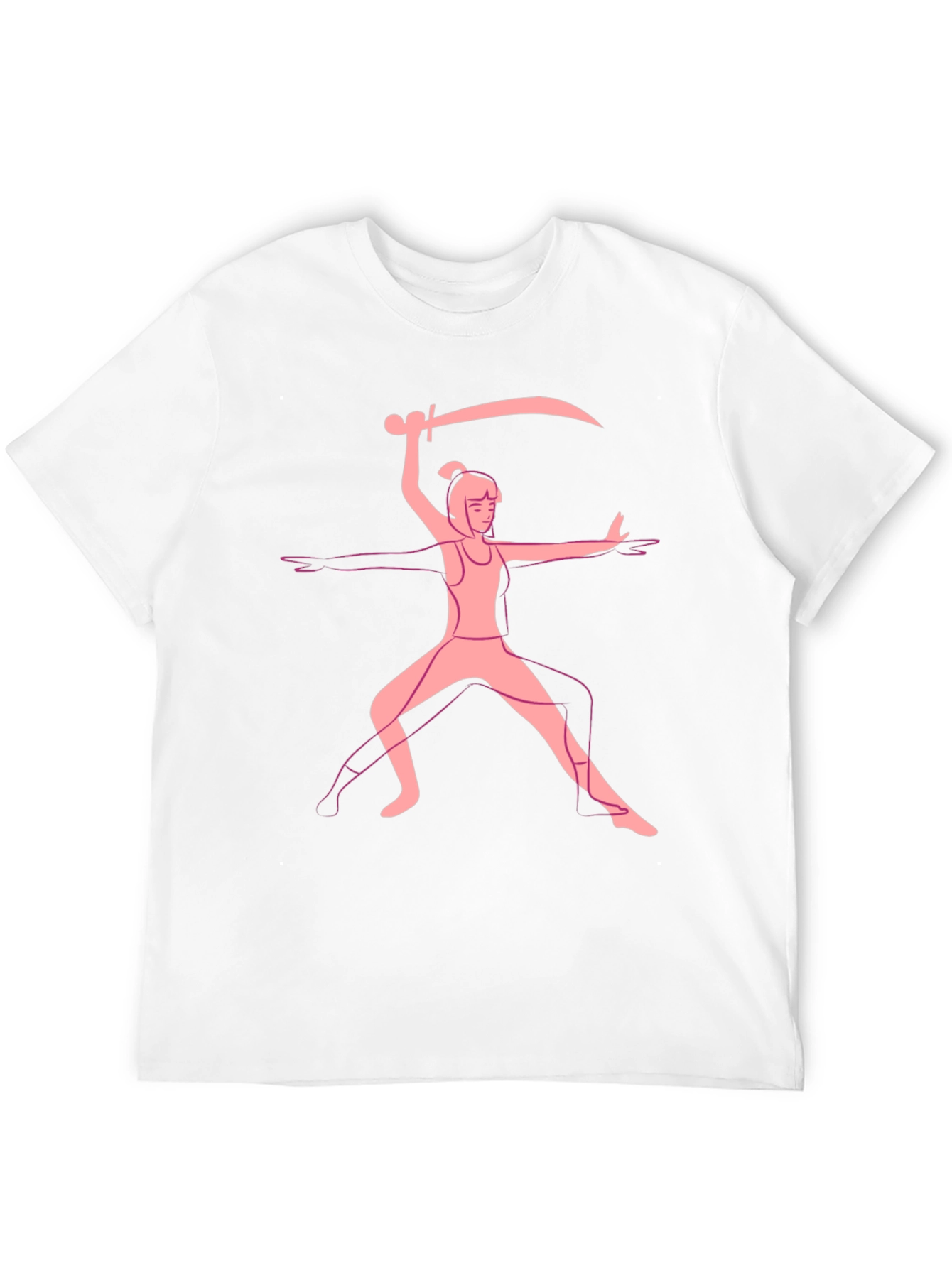 Black Warrior Pose Graphic Tee - Black view 12