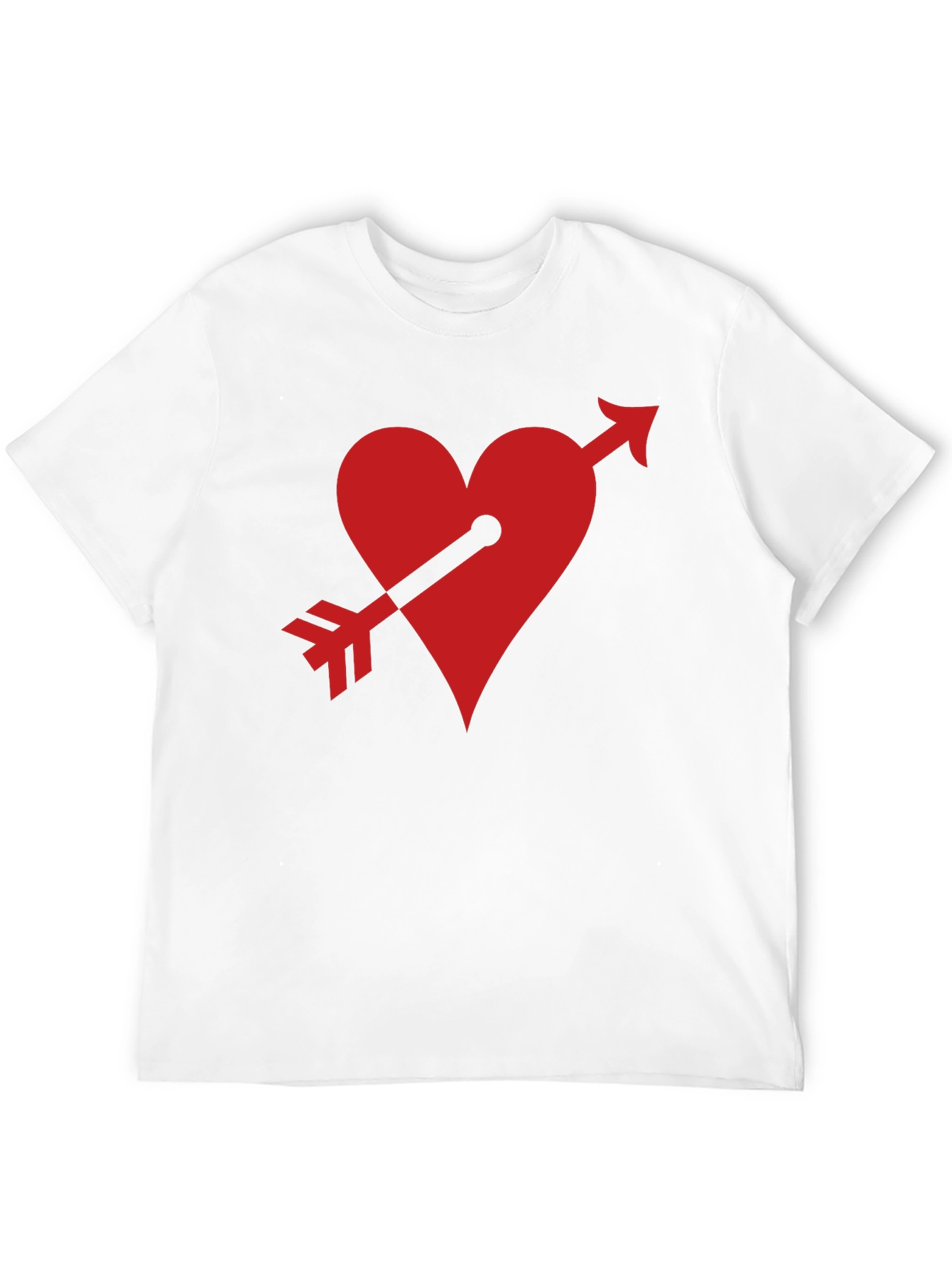 Black Heart Arrow Black T-Shirt Valentine's Gift view 12