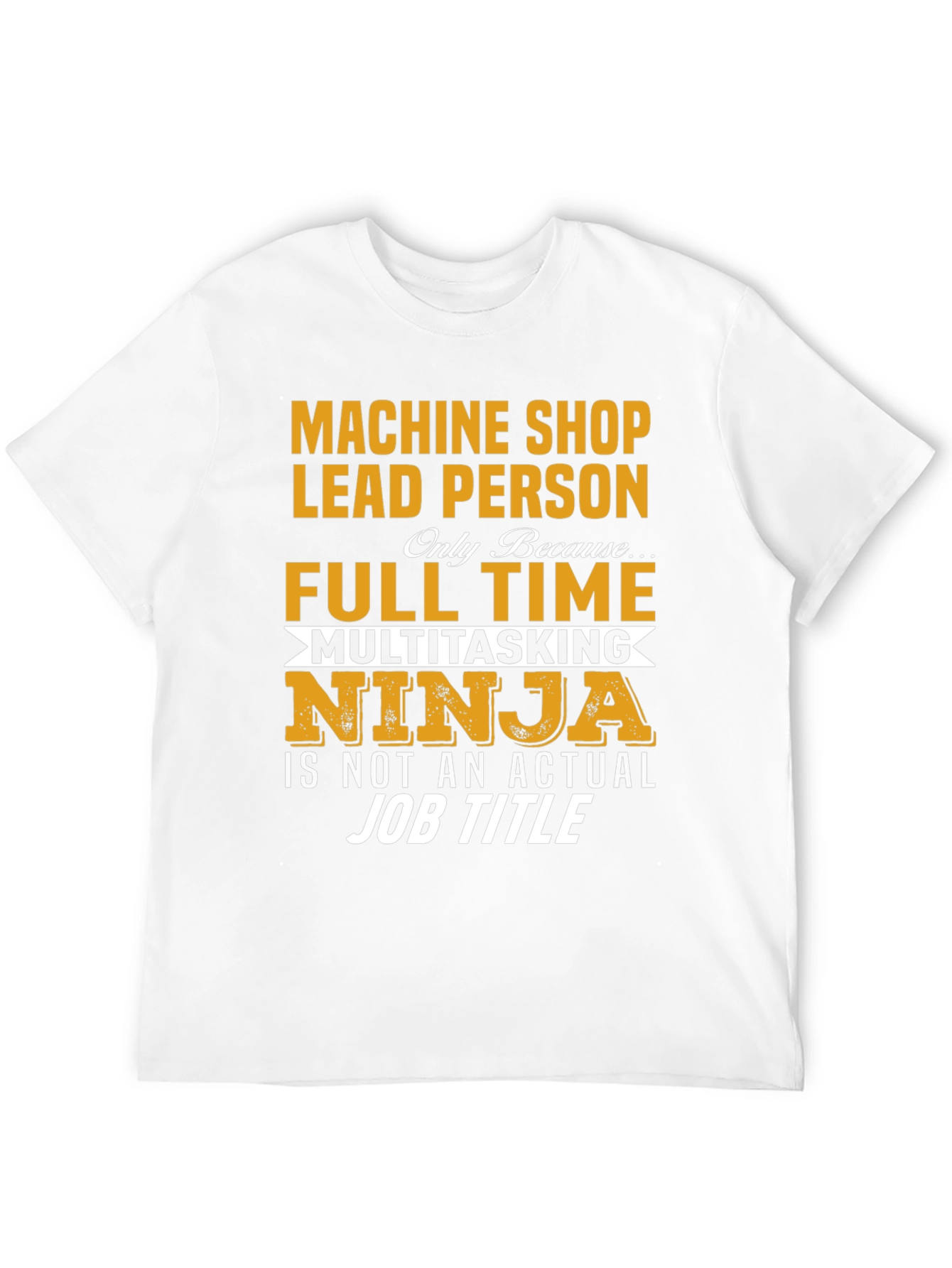 Black Machine Shop Lead Person Graphic T-Shirt view 12