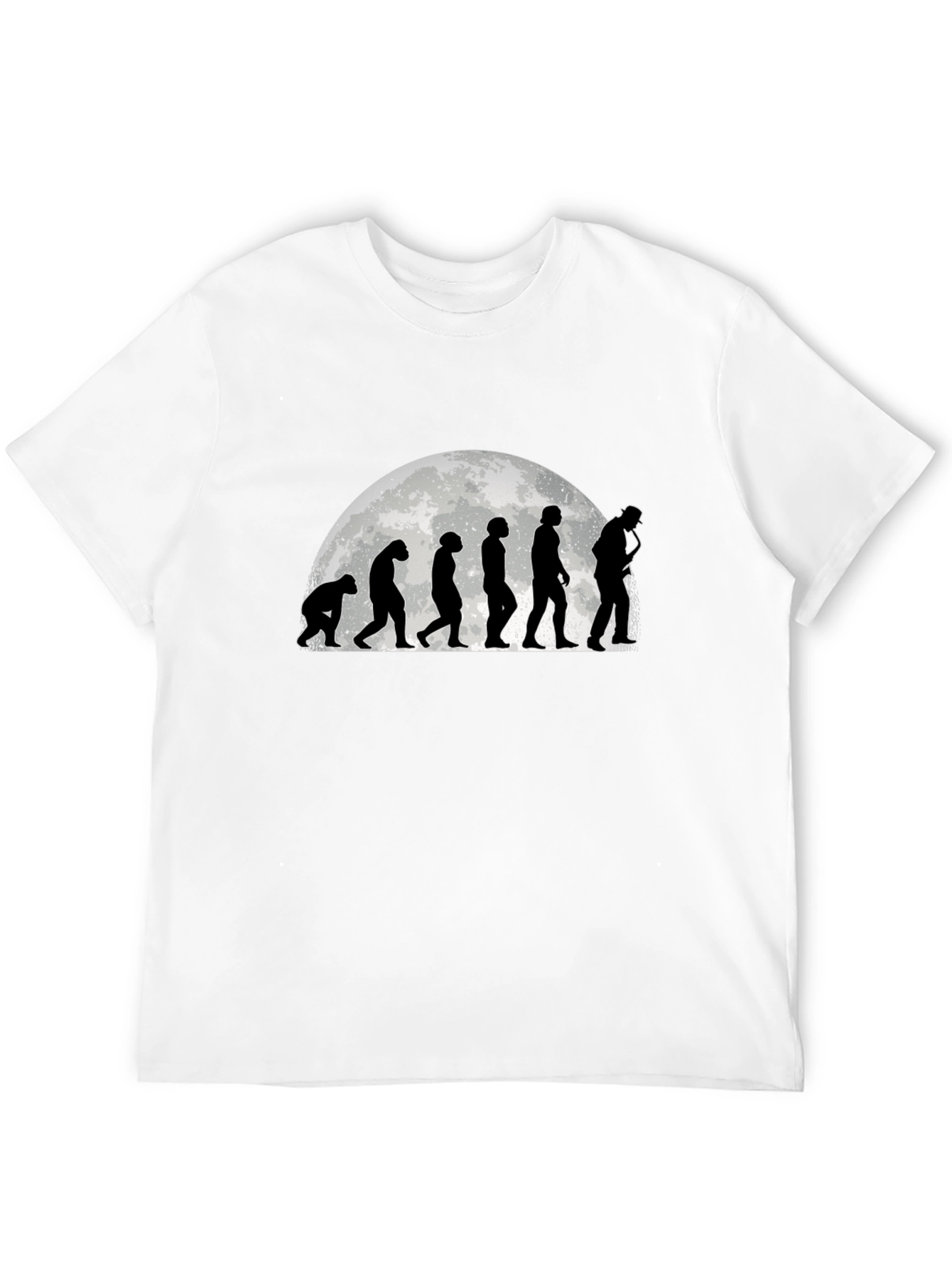 Black Evolution of Saxophone Player T-Shirt view 12