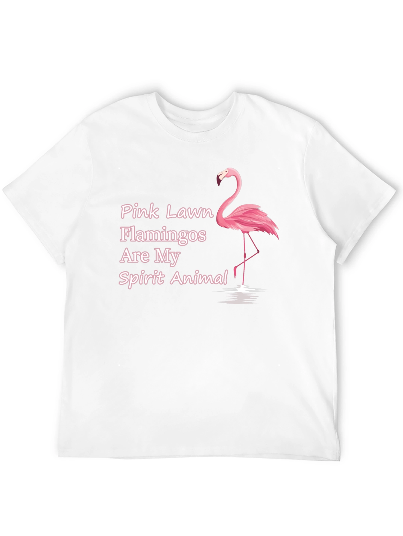 Black Pink Flamingo Spirit Animal T-Shirt view 12