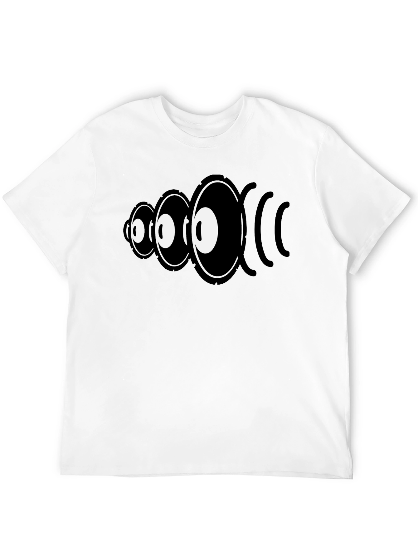 Black Eye Sound Wave Graphic Tee - Black Cotton Shirt view 12