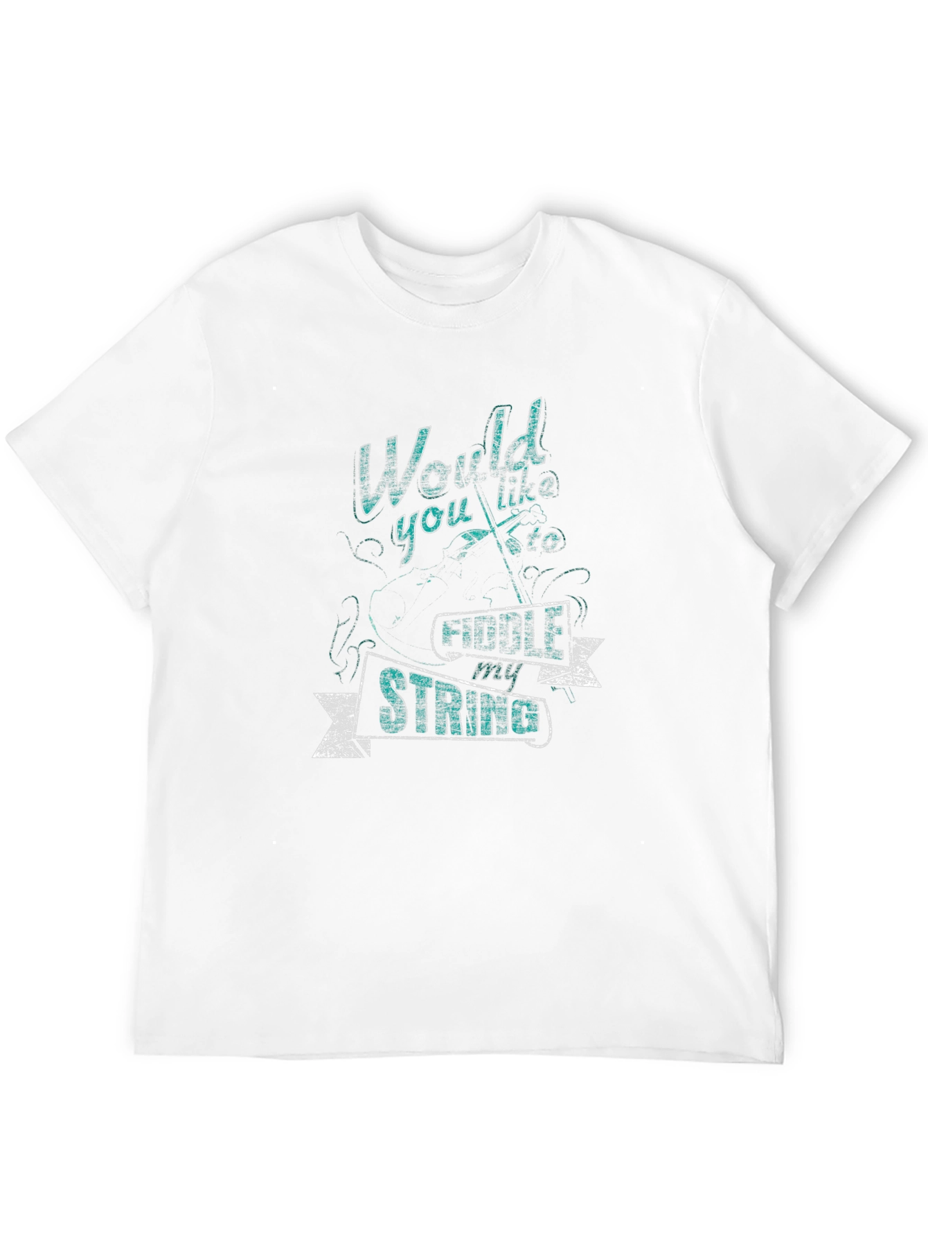 Black World You Like to Fiddle My Strings Black T-Shirt view 12