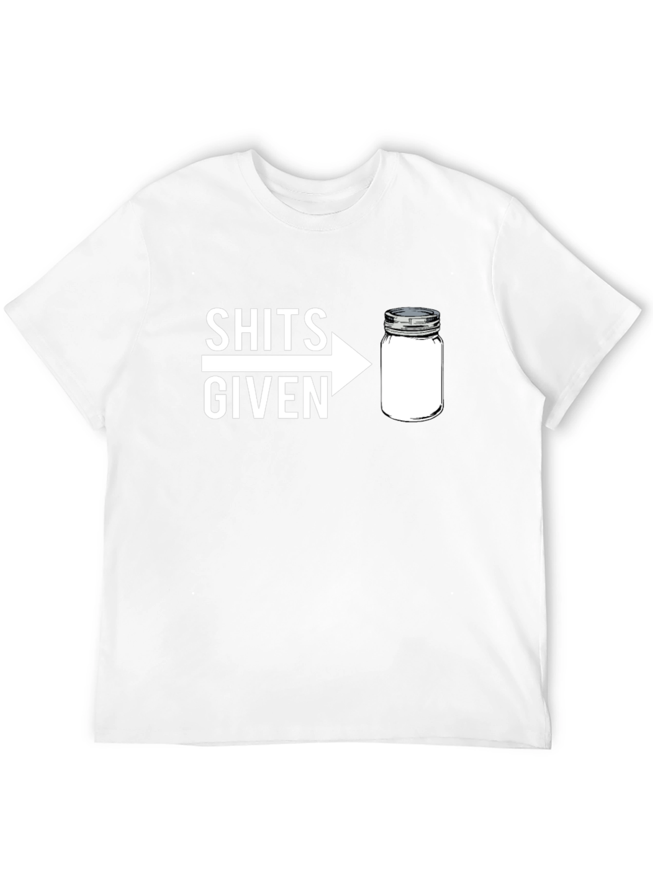 Black Shits Given Jar Graphic T-Shirt - Funny Sarcastic Tee view 12