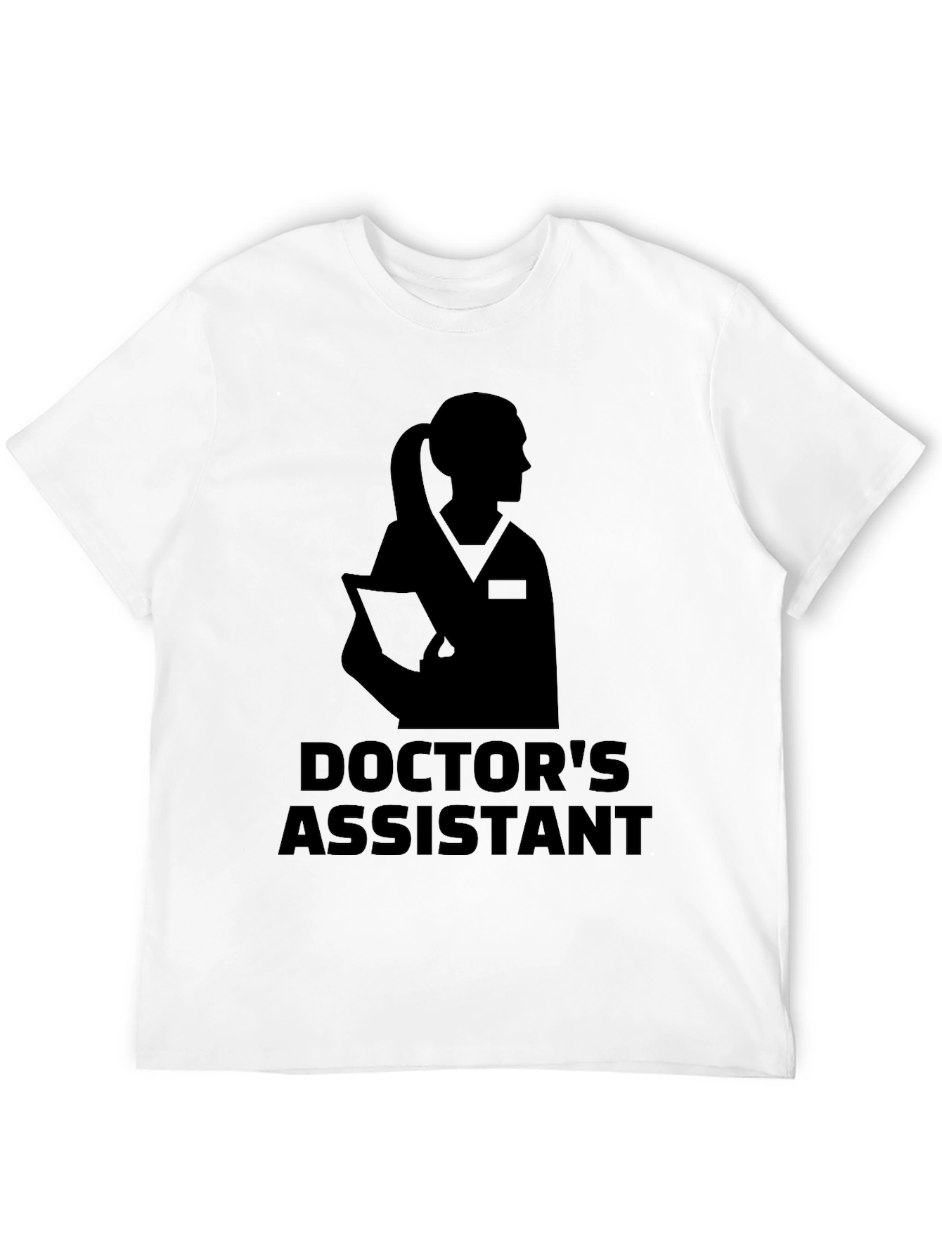 Black Doctor's Assistant Graphic T-Shirt view 12