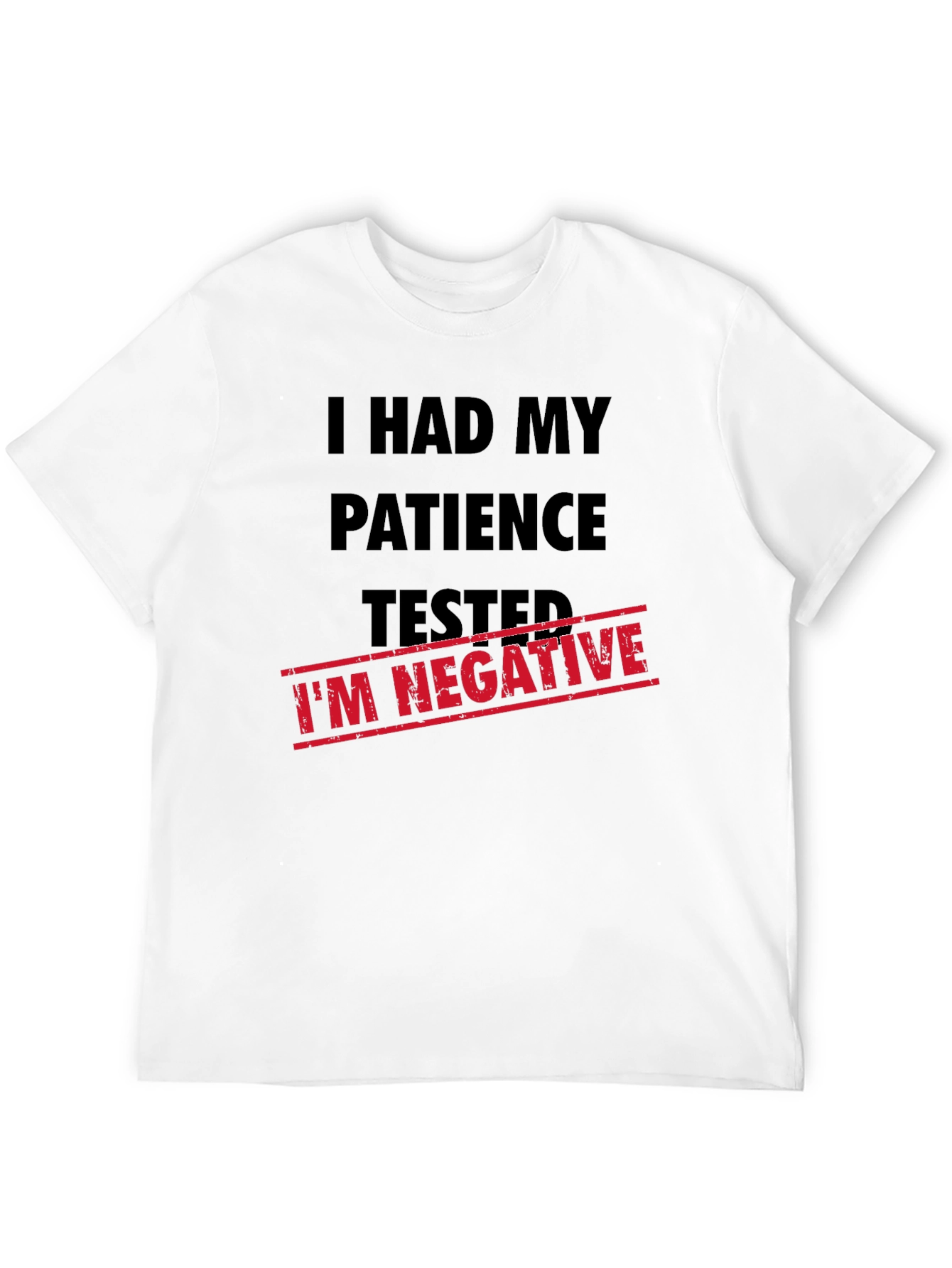 Black I Had My Patience Tested - Men's Novelty Graphic T-Shirt view 12