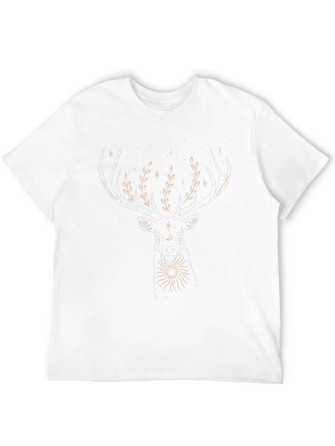 Black Celestial Deer Graphic Tee view 12