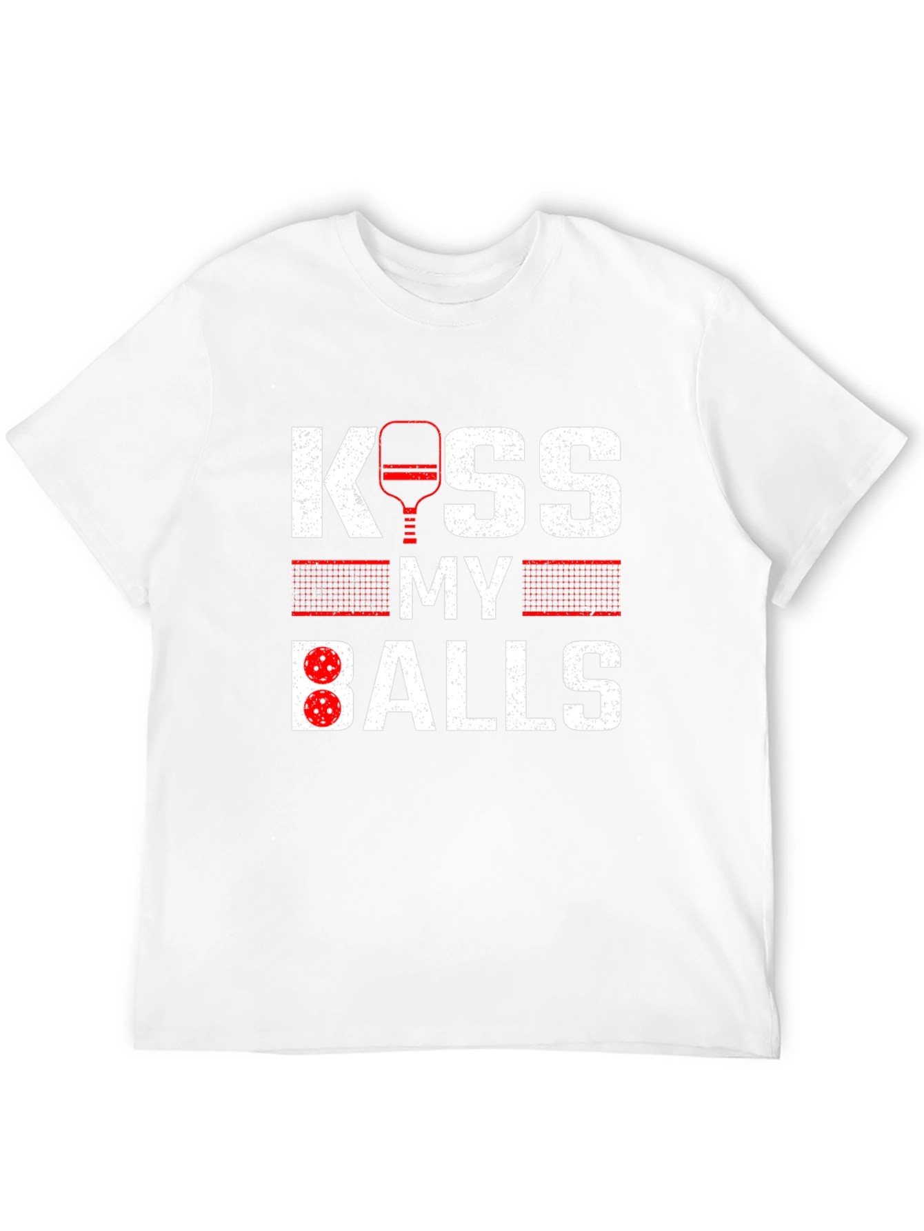 Black Kiss My Balls T-Shirt - Pickleball Humor view 12