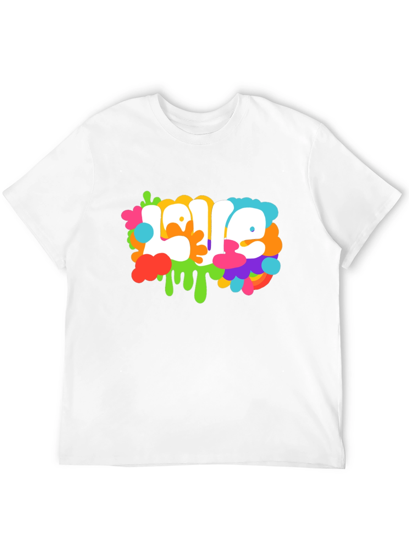 Black Colorful 'Love' Graphic Tee view 12