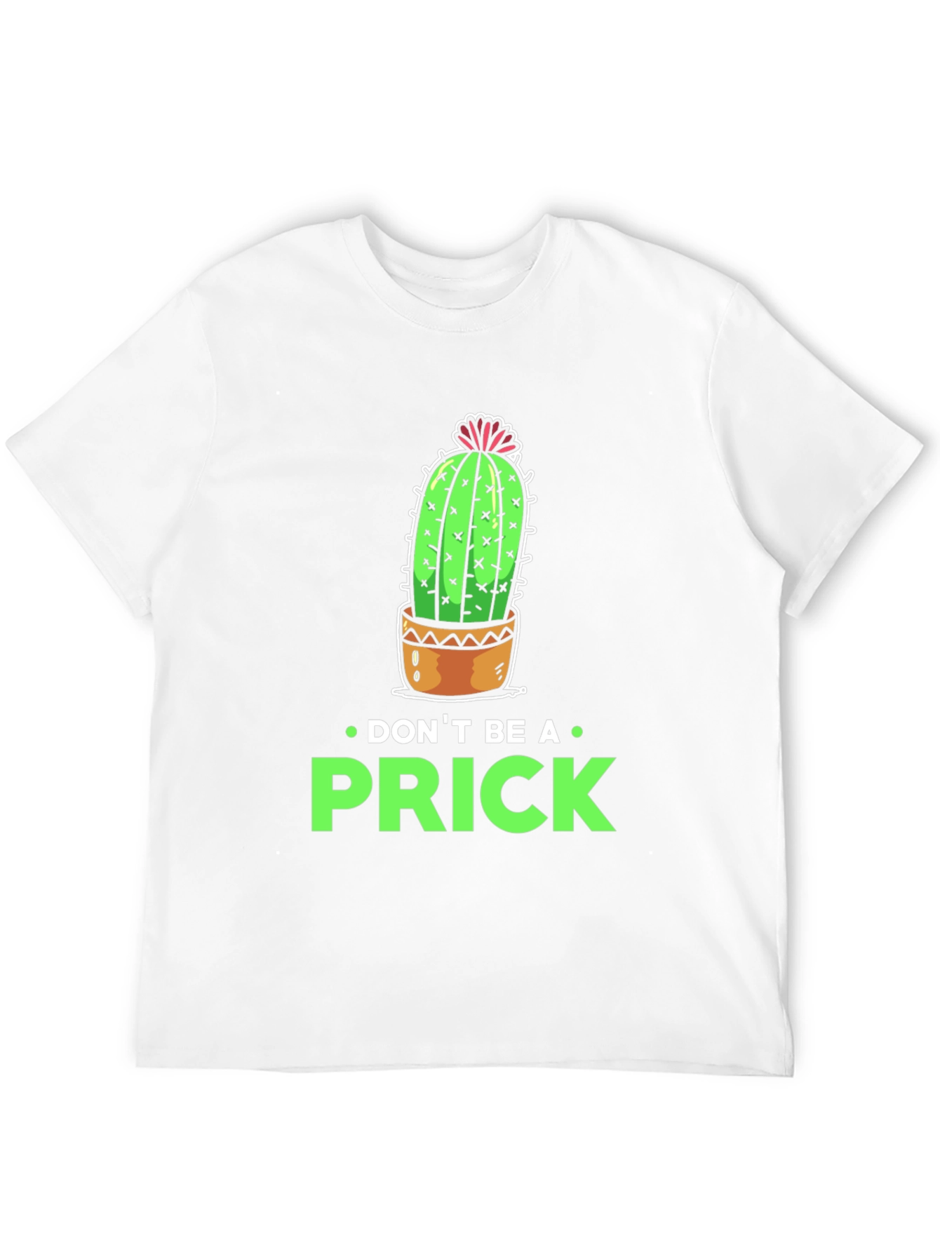 Black Don't Be a Prick Cactus Graphic T-Shirt view 12