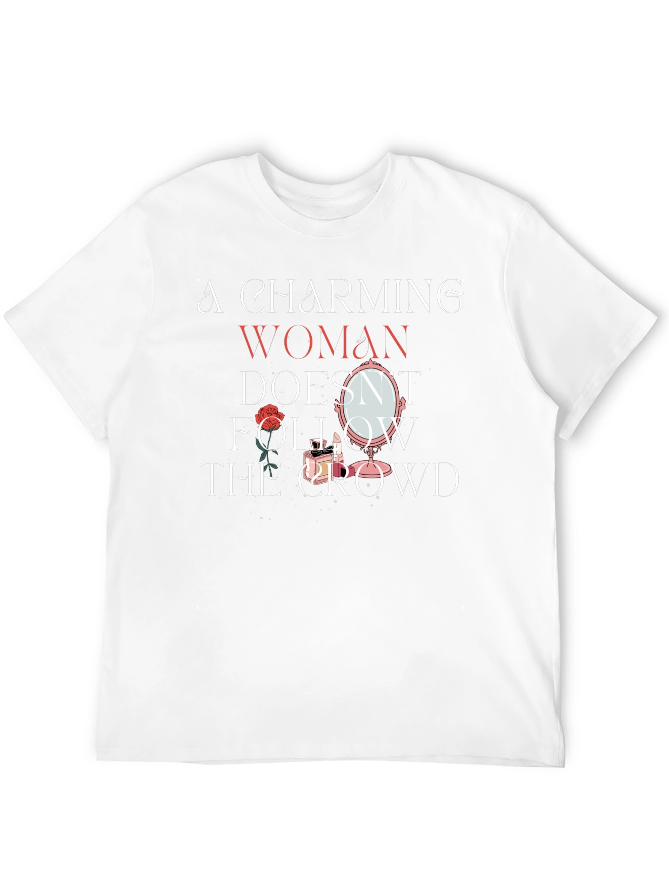 Black Charming Woman Graphic T-Shirt - Unique Design view 12