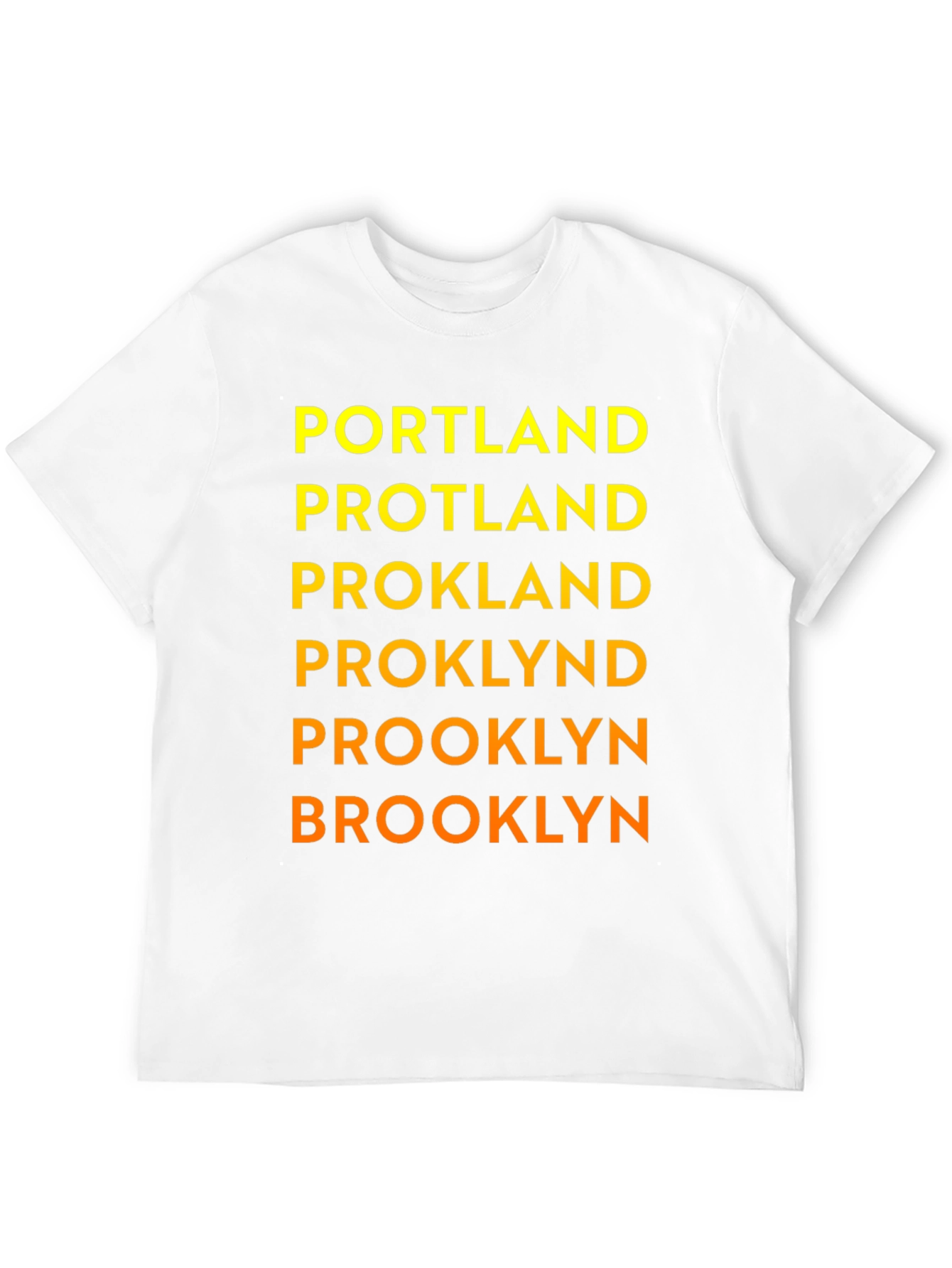 Black Funny Wordplay Graphic Tee - Portland, Brooklyn view 12