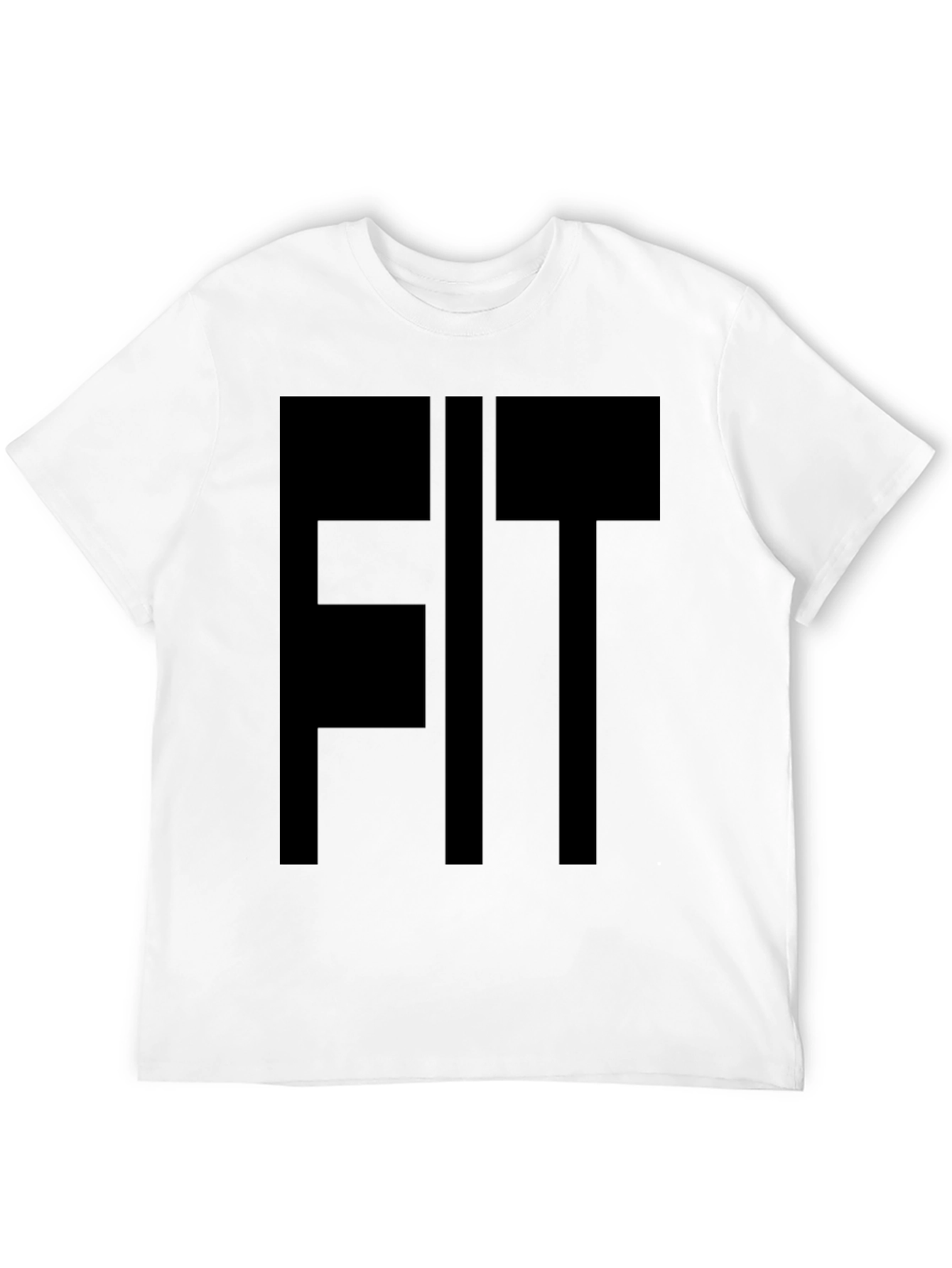 Black FIT Graphic Tee - Black Cotton Blend view 12