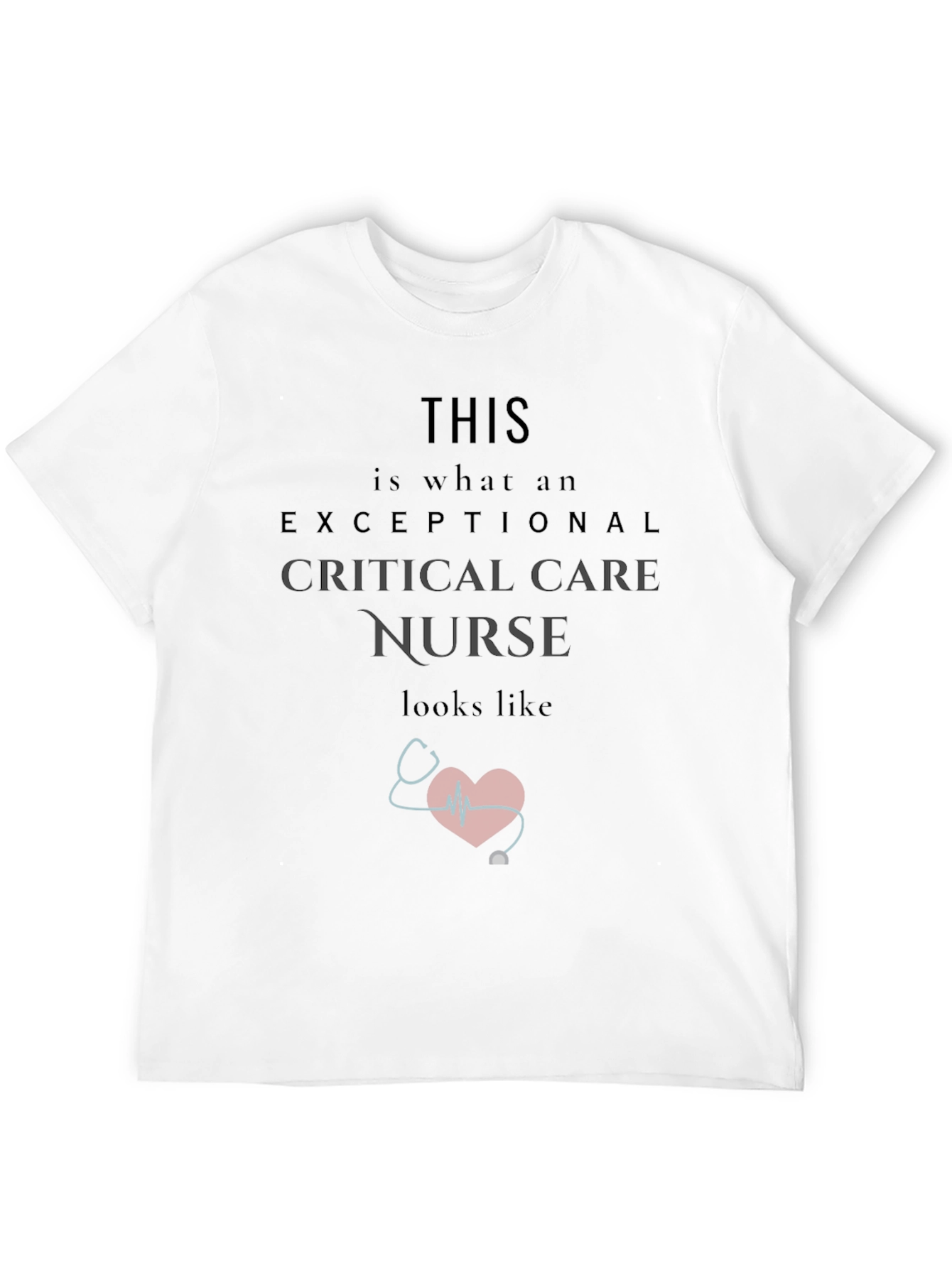Black Exceptional Critical Care Nurse T-Shirt view 12