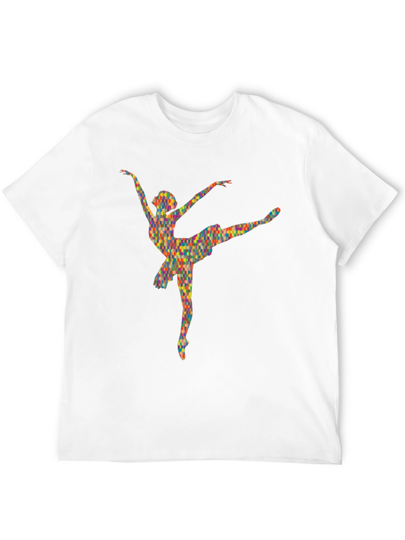 Black Geometric Ballerina Black T-Shirt view 12