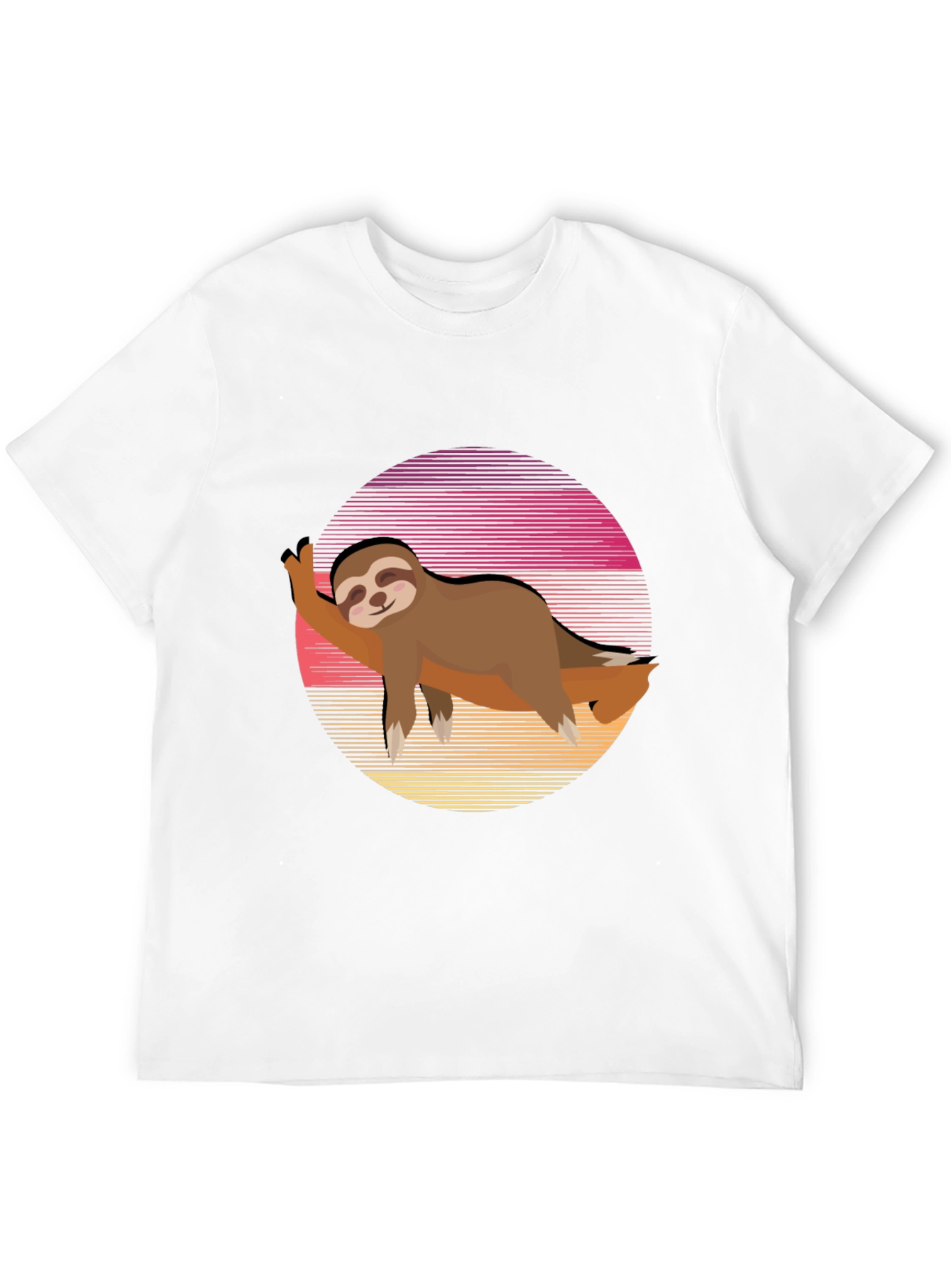 Black Sloth Sunset Graphic Tee - Relaxed Style view 12