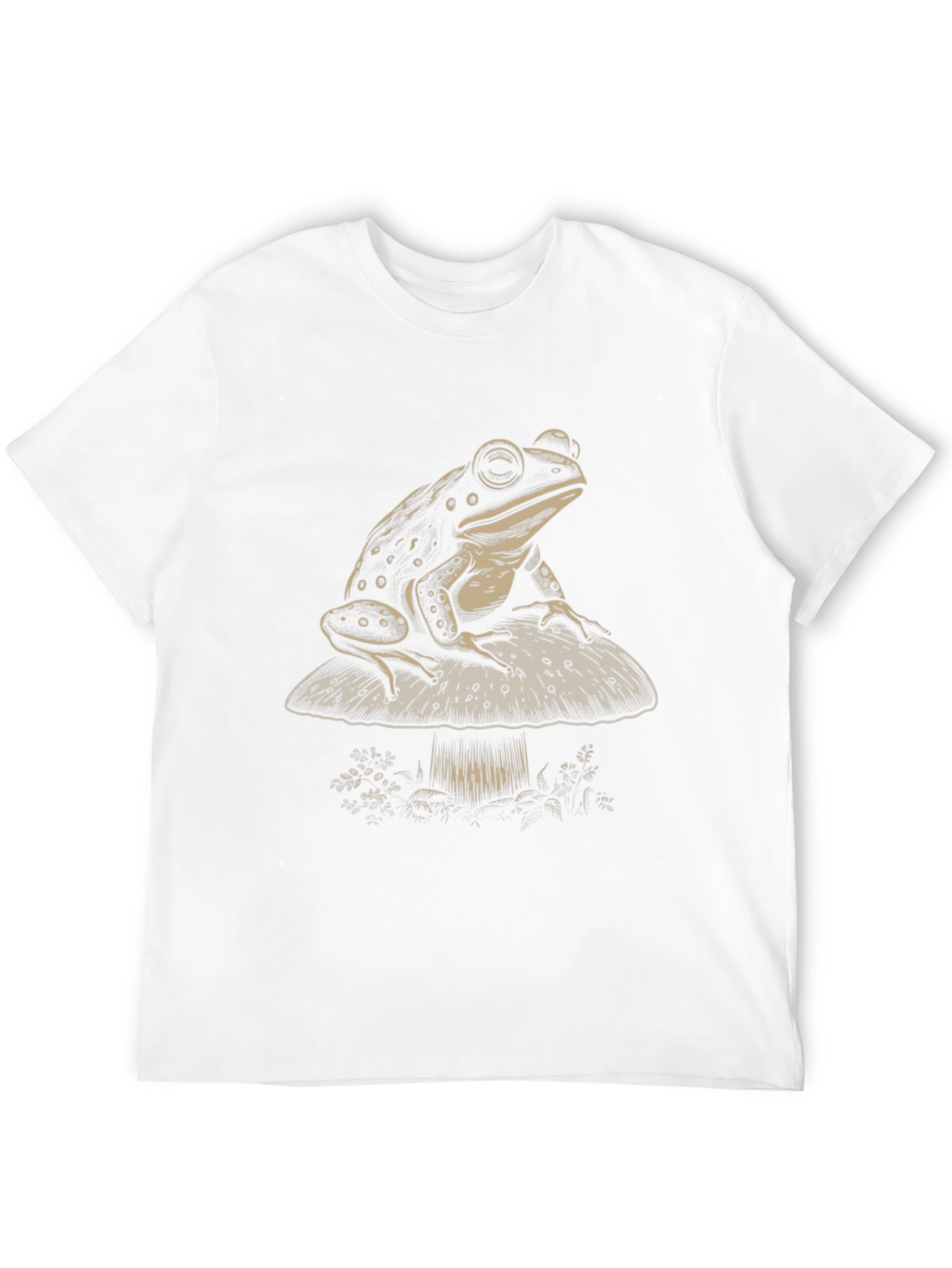 Black Frog on Mushroom Graphic T-Shirt view 12