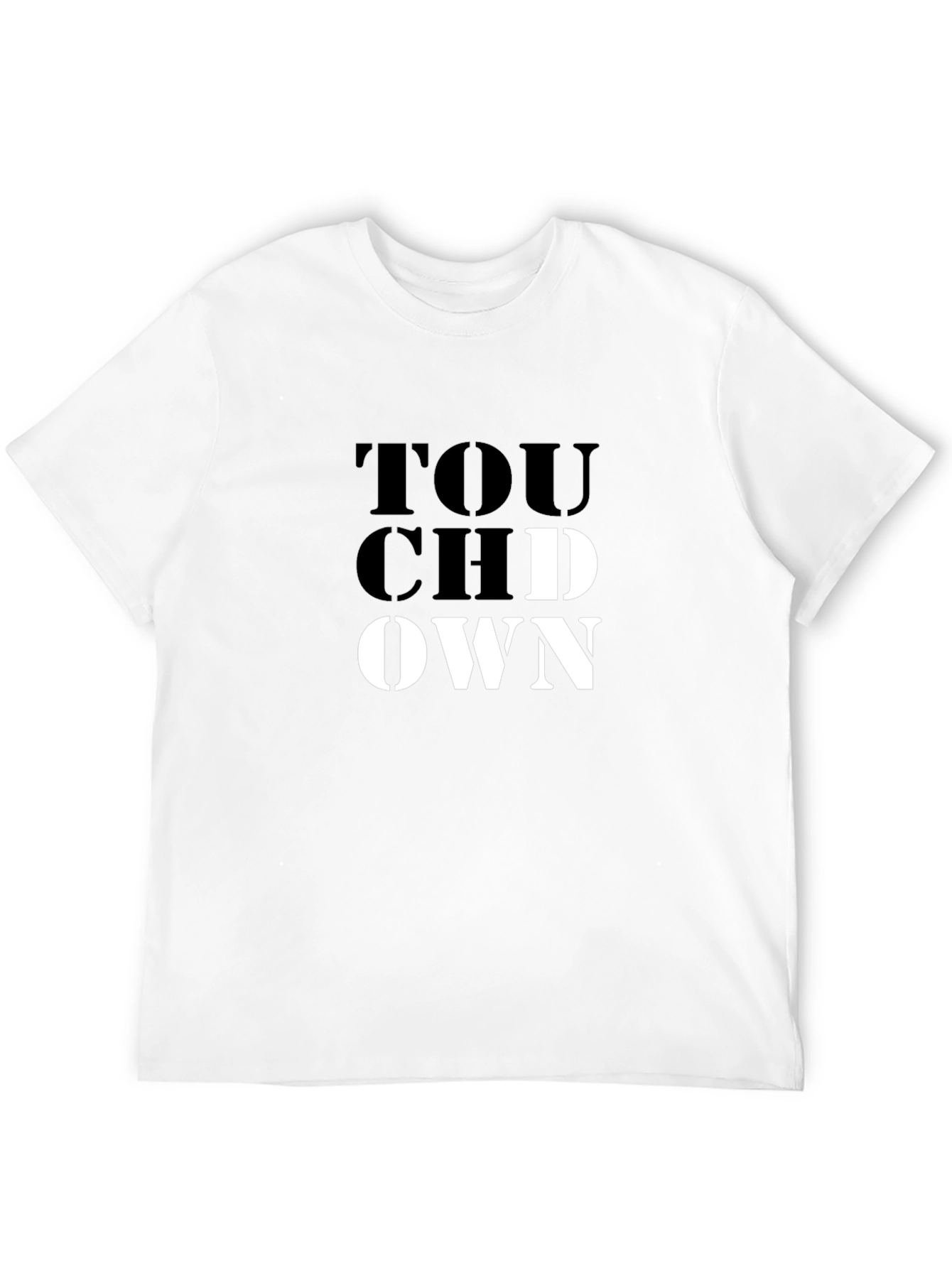 Black Touchdown Graphic Tee - Black Short Sleeve T-Shirt view 12