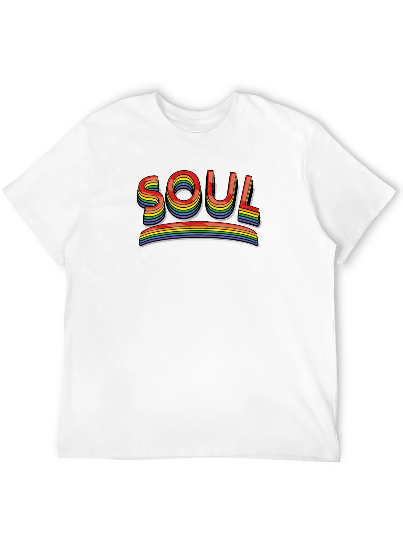 Black Rainbow Soul Graphic Tee - Unisex view 12