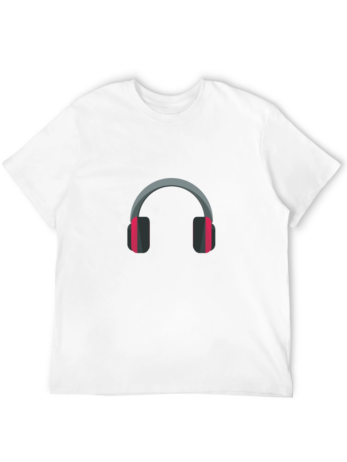 Black Headphone Graphic Tee - Black Casual Comfort view 12