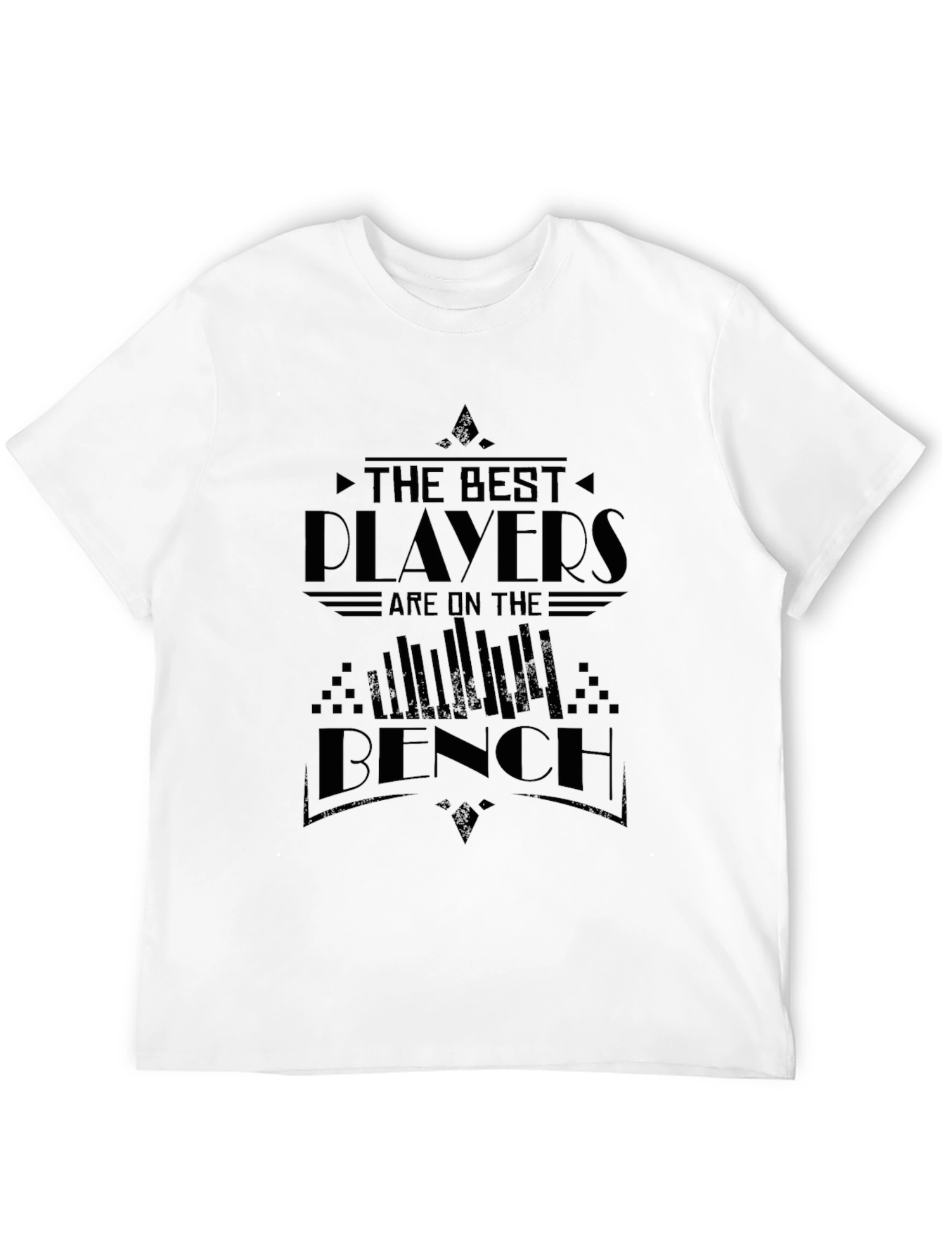 Black The Best Players Are on The Bench Black T-Shirt view 12