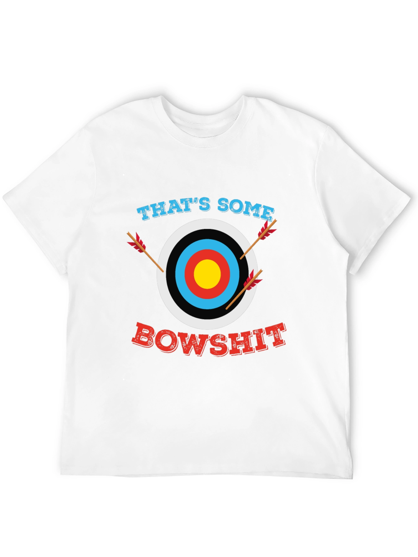Black That's Some Bowshit Graphic T-Shirt - Archery Humor view 12