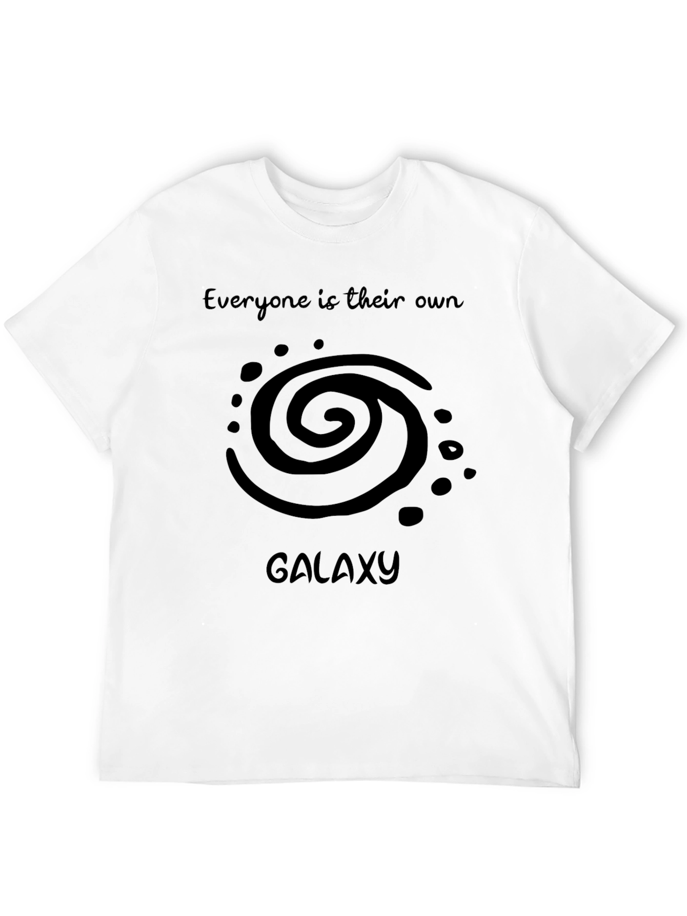 Black Everyone is Their Own Galaxy Black T-Shirt view 12